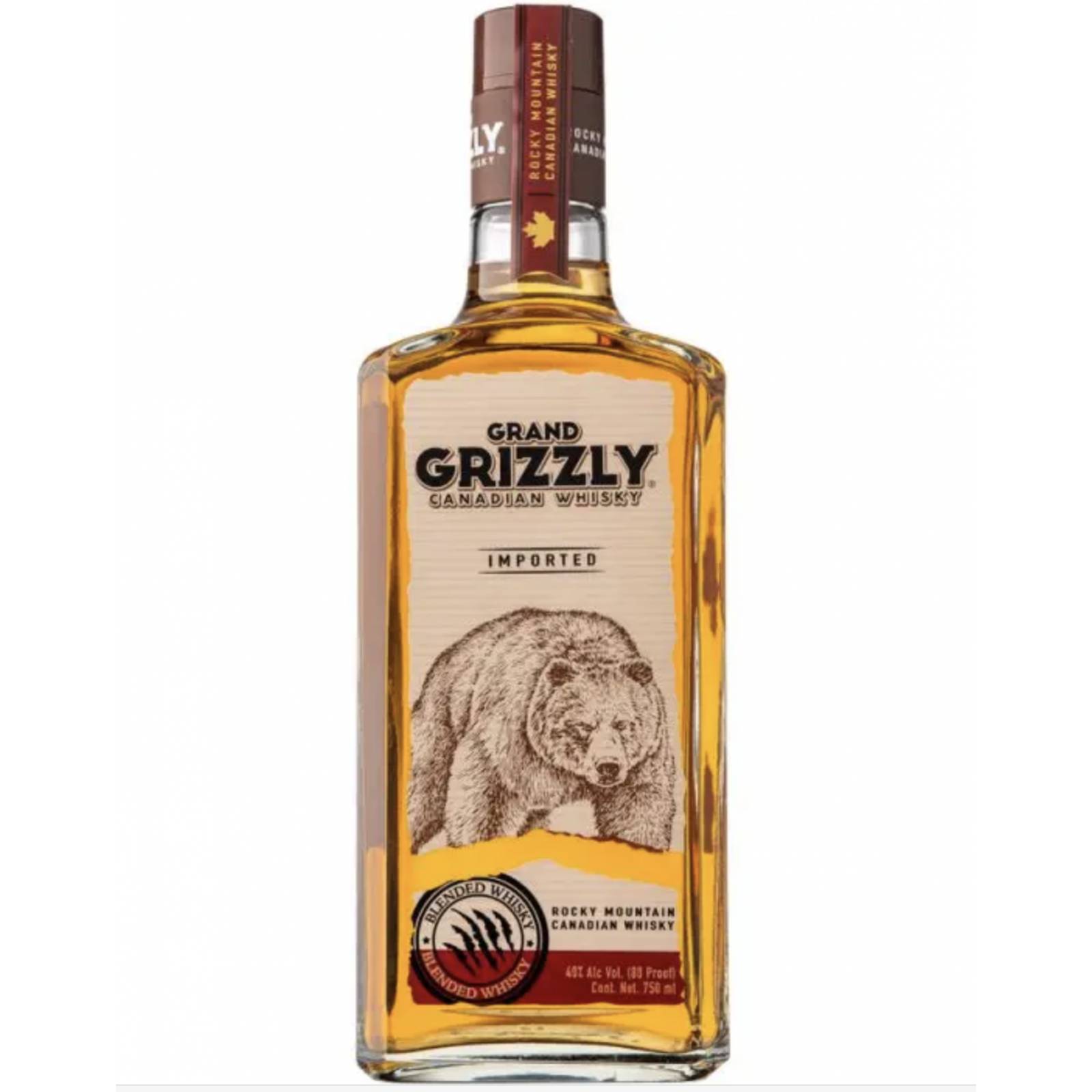 Pack de 6 Whisky Grand Grizzly 750 ml