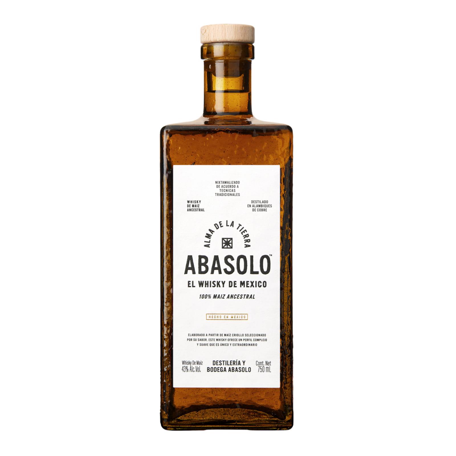 Pack de 12 Whisky Abasolo de Maiz 750 ml 