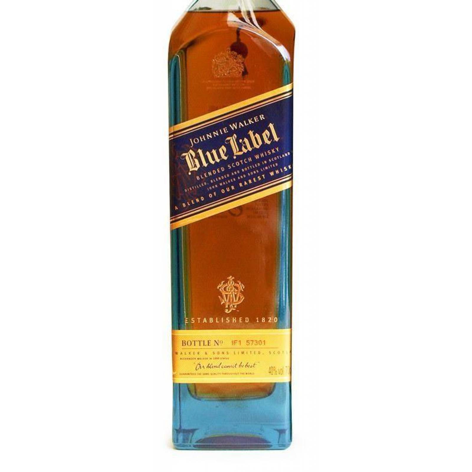 Pack de 12 Whisky Johnnie Walker Blend Blue Label 750 ml 