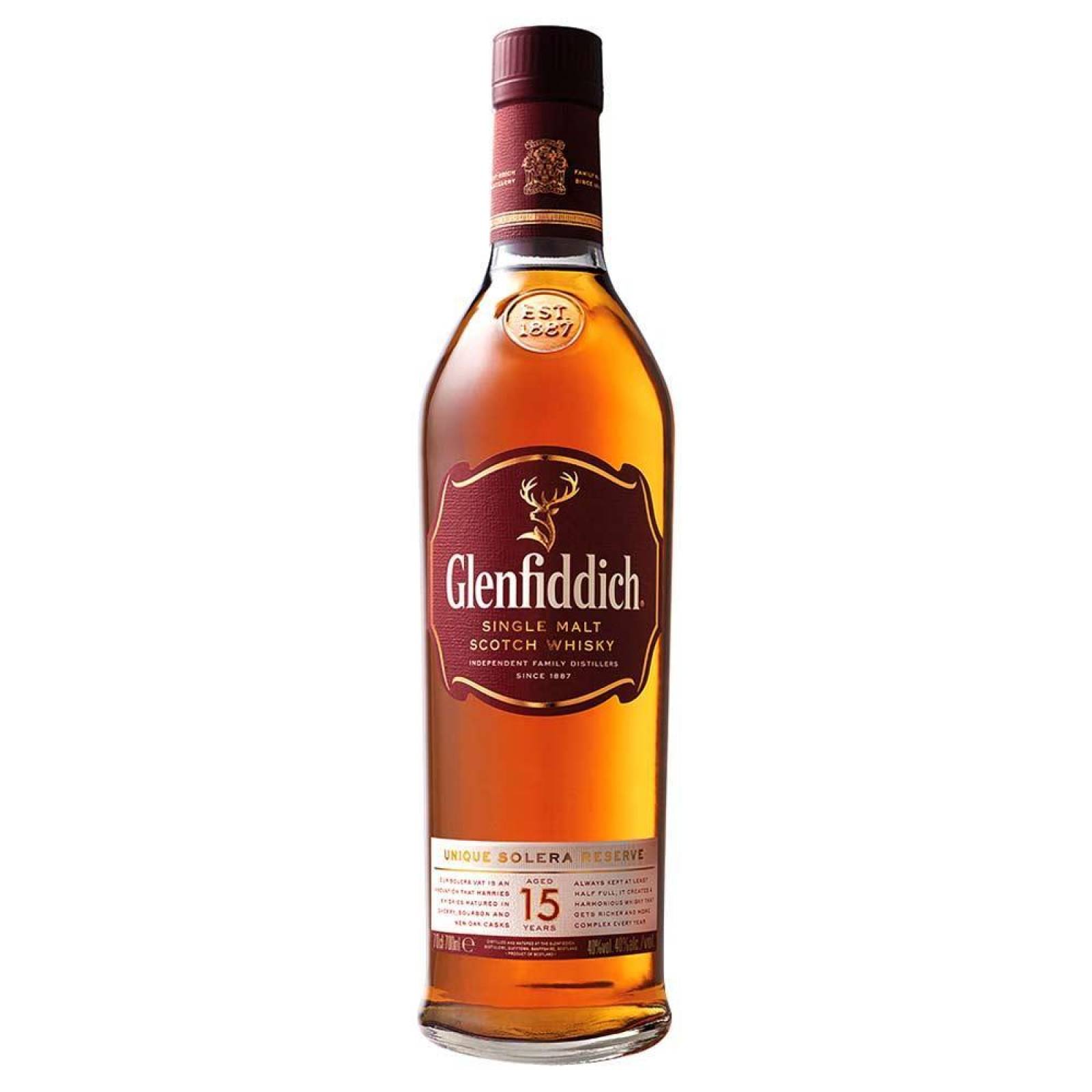 Whisky Glenfiddich Single Malt 15 Años 750 ml