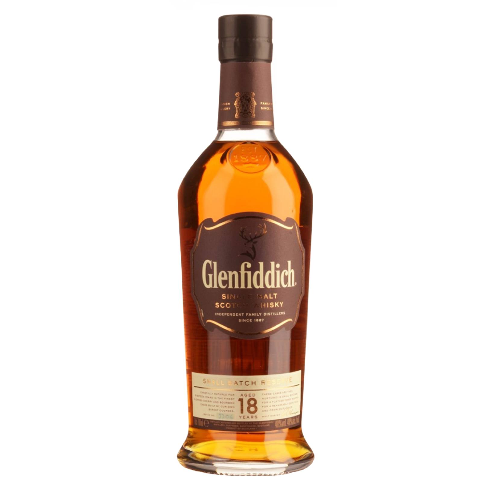 Whisky Glenfiddich Single Malt 18 Años 750 ml 