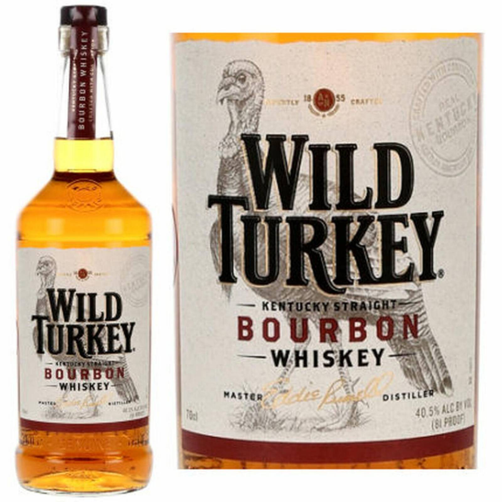 Caja de 12 Whisky Wild Turkey Bourbon 750 ml
