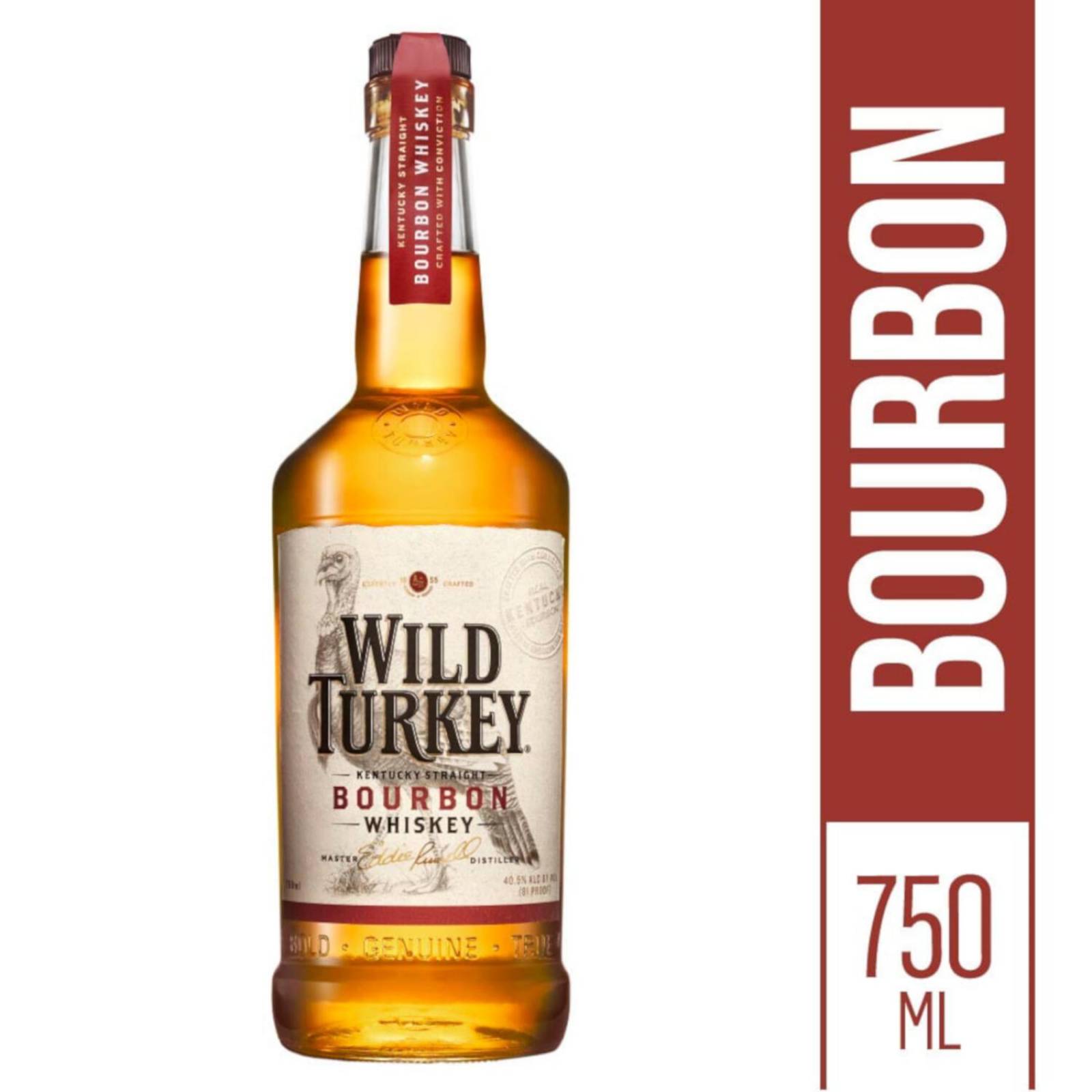 Caja de 12 Whisky Wild Turkey Bourbon 750 ml