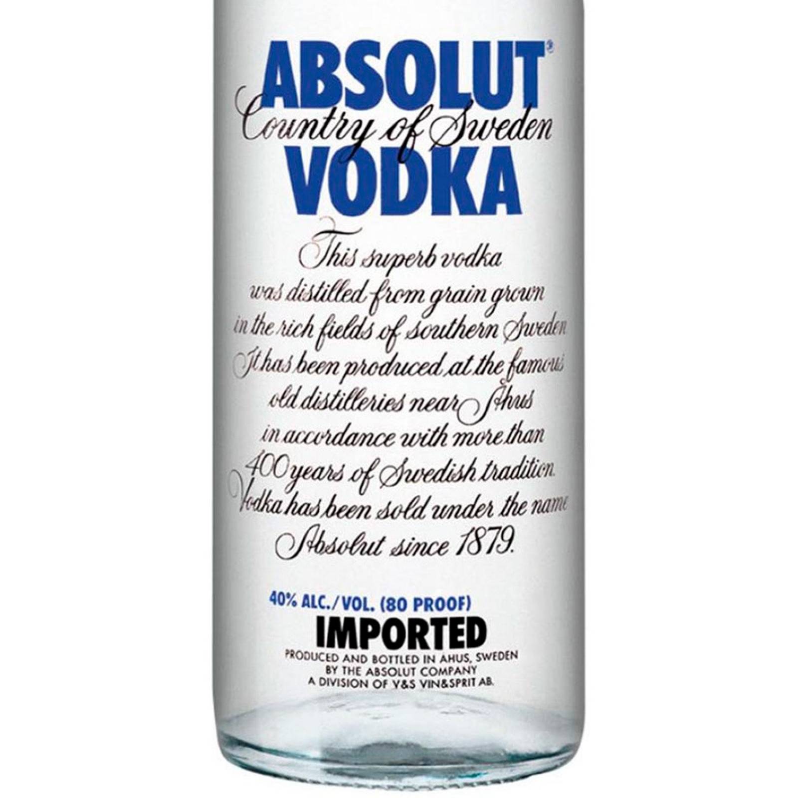 Caja de 12 Vodka Absolut Blue 1 L