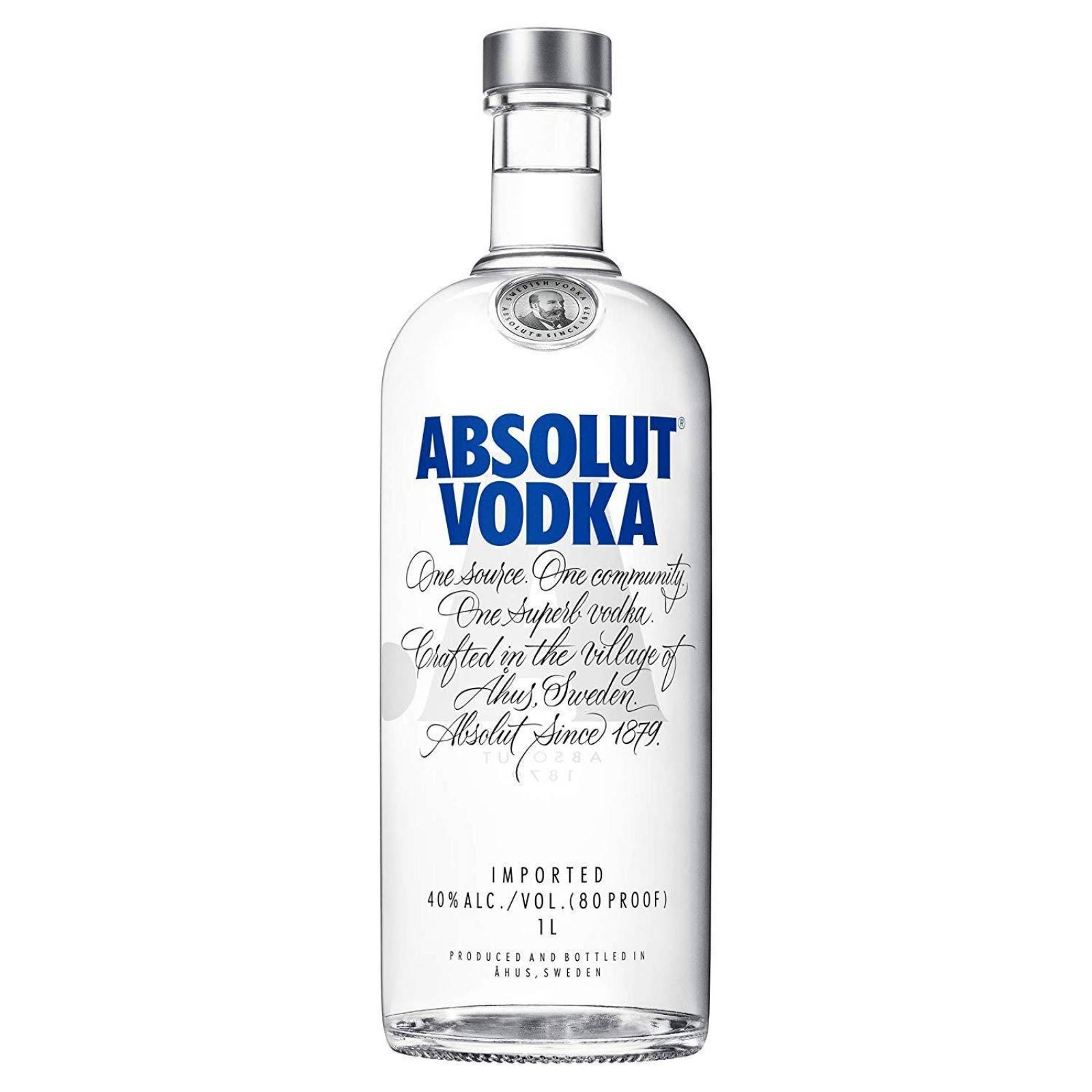 Pack de 2 Vodka Absolut Blue 1 L 