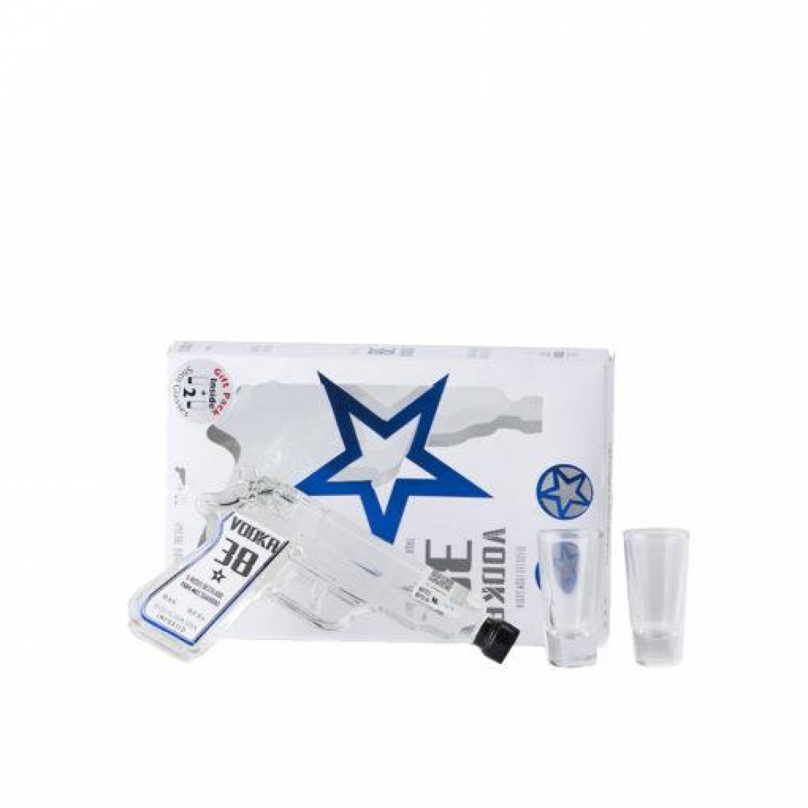 Pack de 4 Vodka 38 Escuadra 200 ml