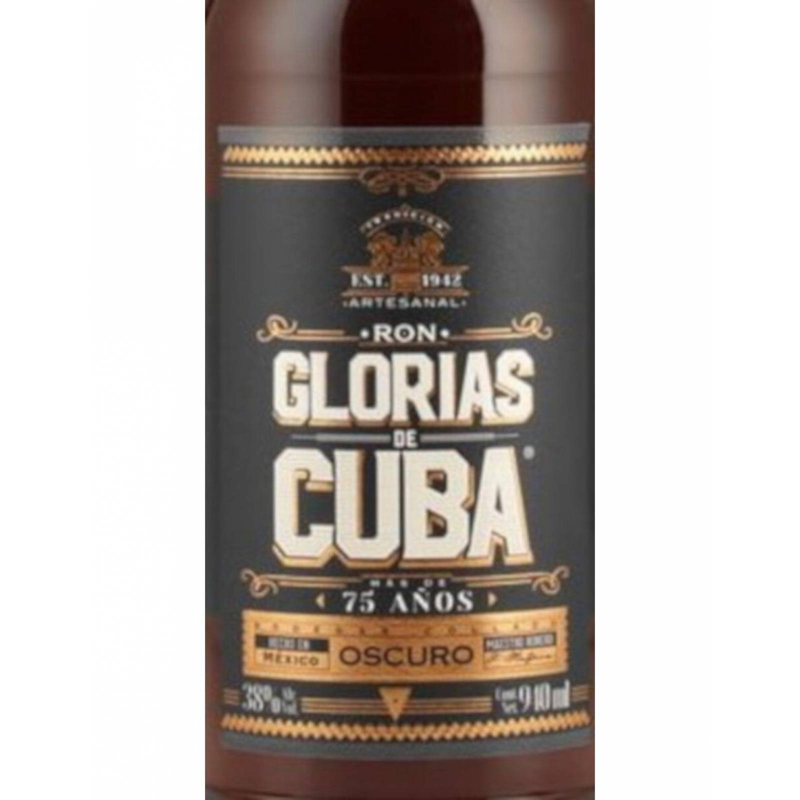 Ron Glorias de Cuba Oscuro 940 ML 
