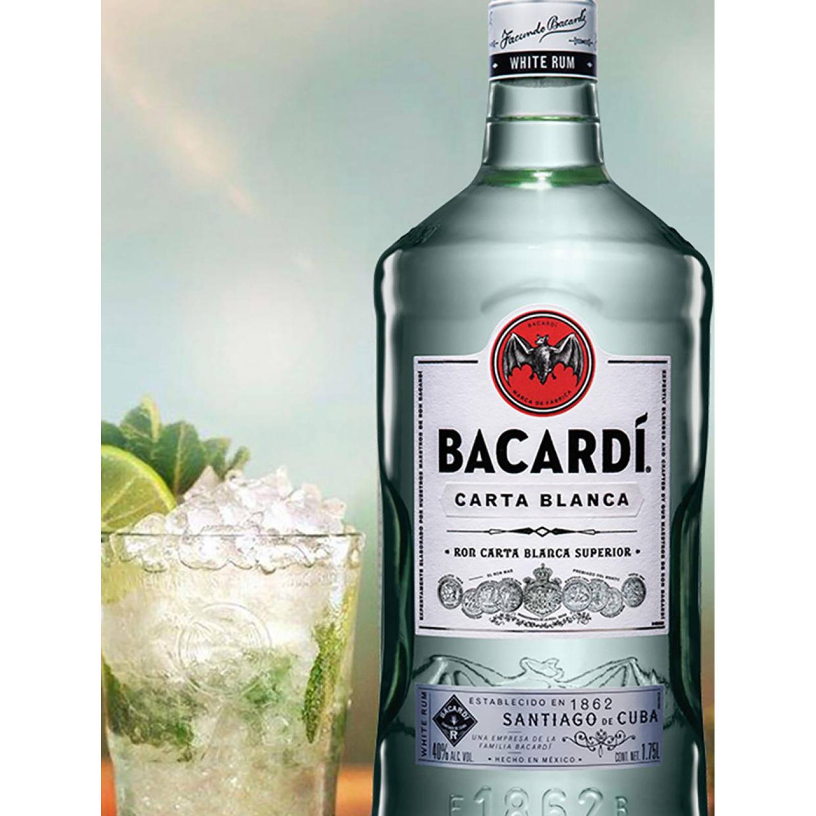 Pack de 2 Ron Bacardi Carta Blanca 1.75 L 