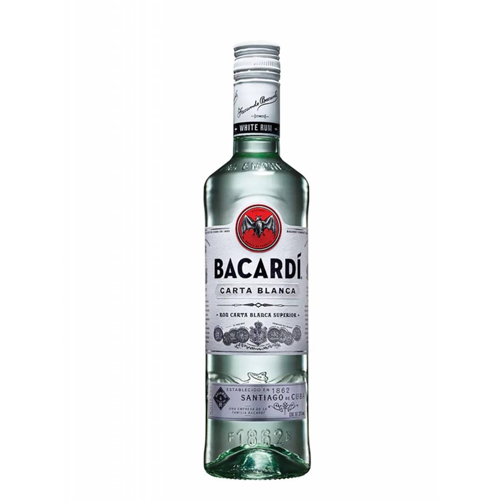 Caja de 24 Ron Bacardi Carta Blanca 375 ml