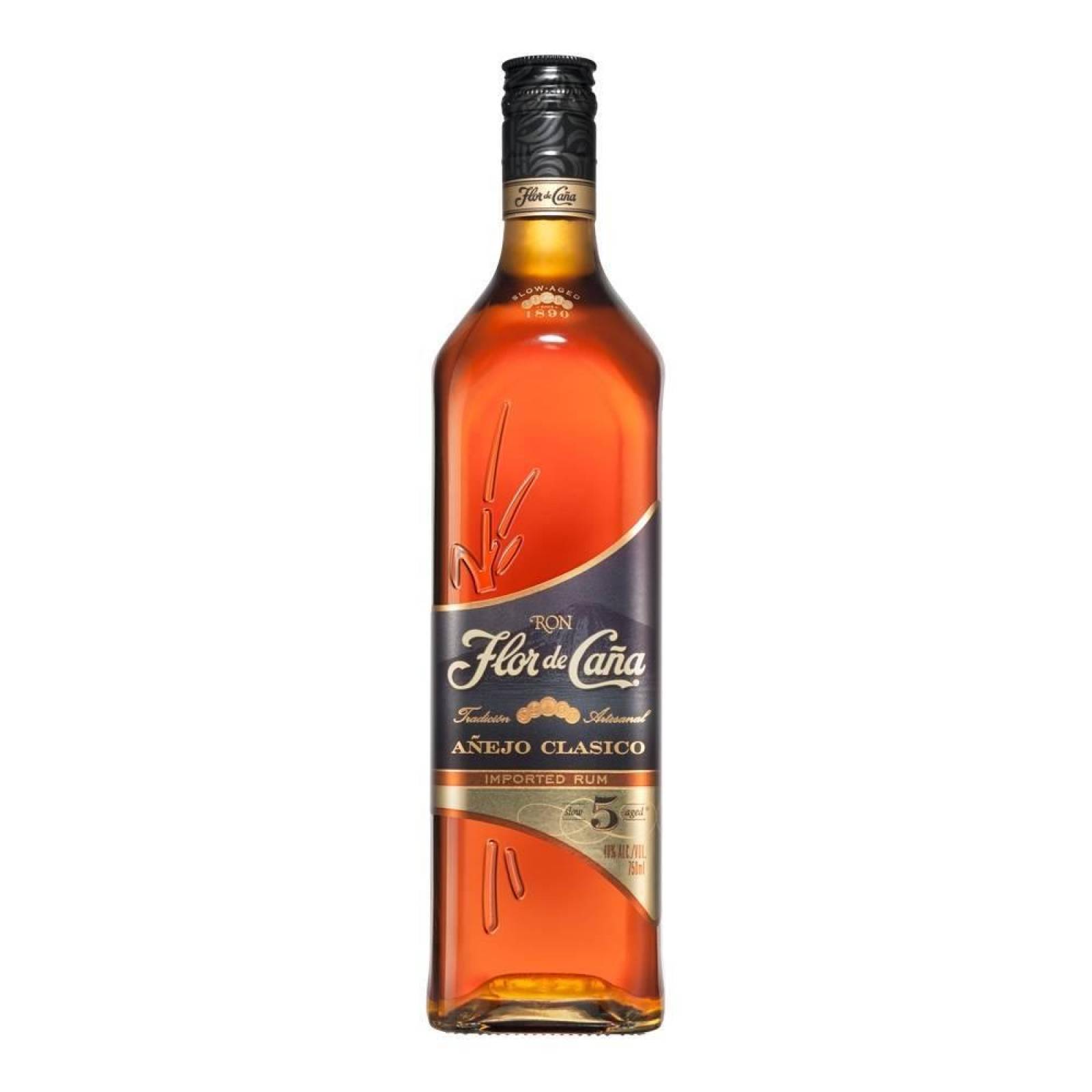 Ron Flor De Caña Añejo 5 Años 1 L 
