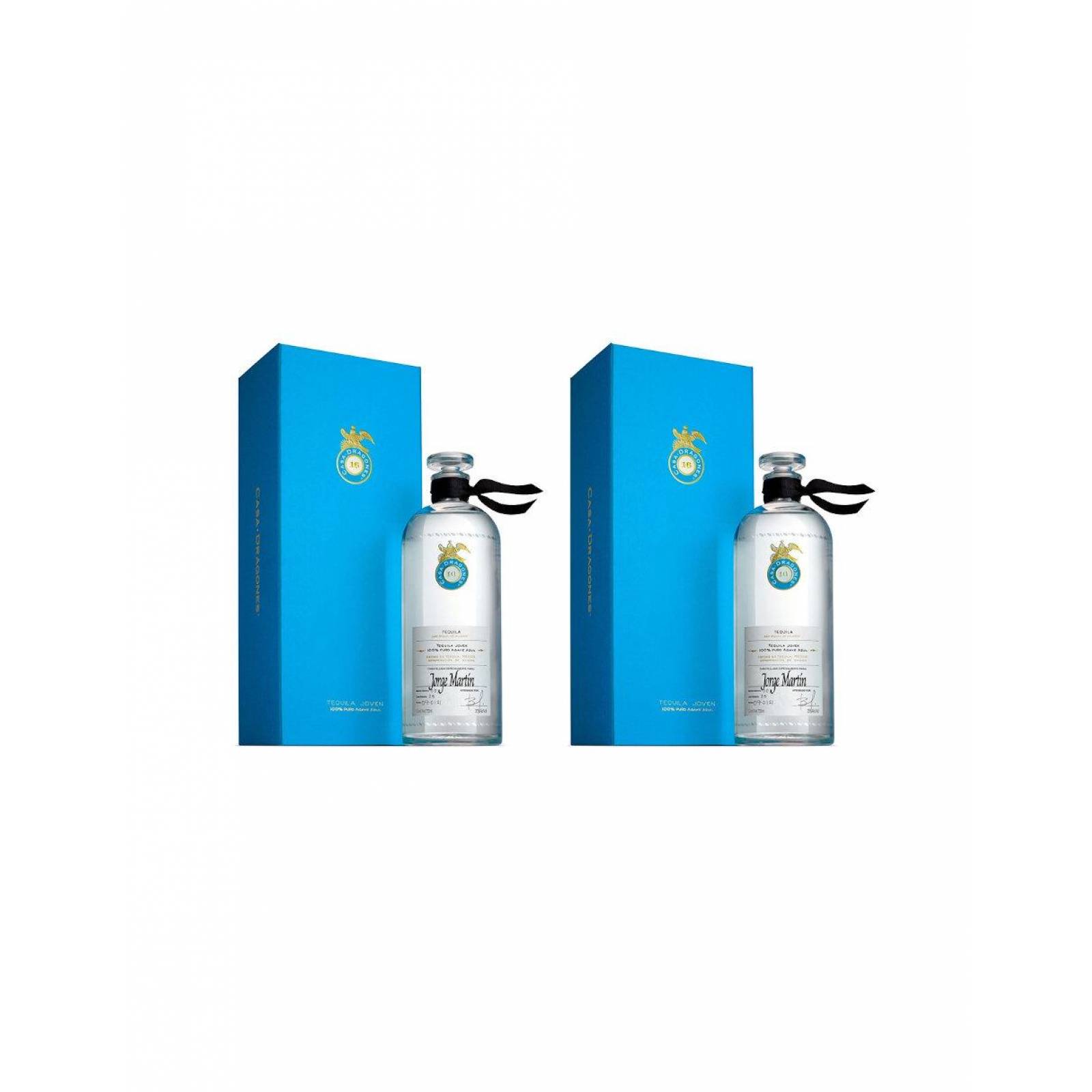 Pack de 2 Tequila Casa Dragones Joven Personalizada 750 ml 