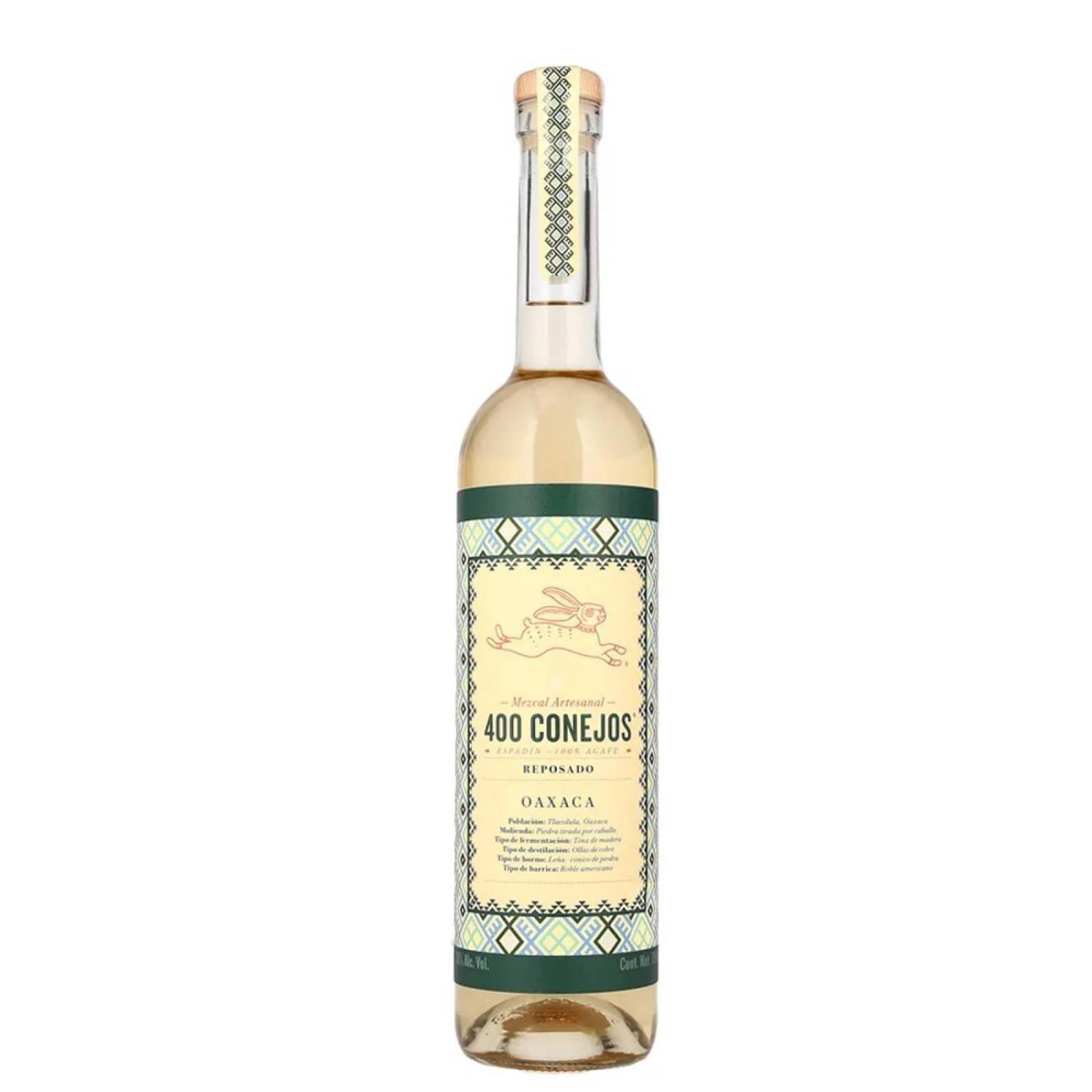 Pack de 12 Mezcal 400 Conejos Reposado 750 ml 