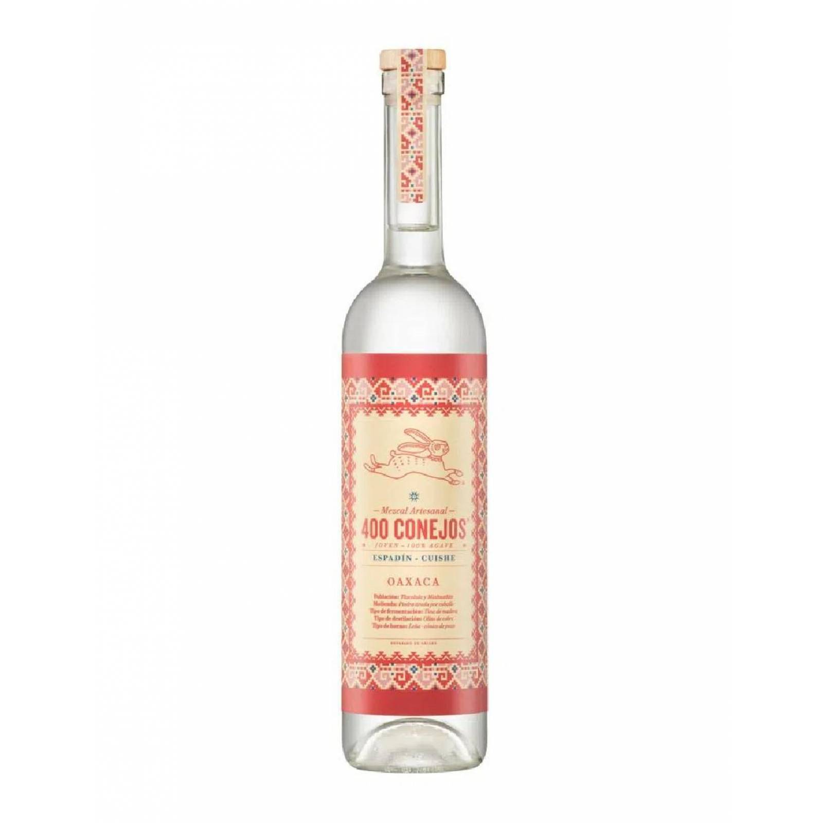 Mezcal 400 Conejos Espadin Cuishe 750 ml 