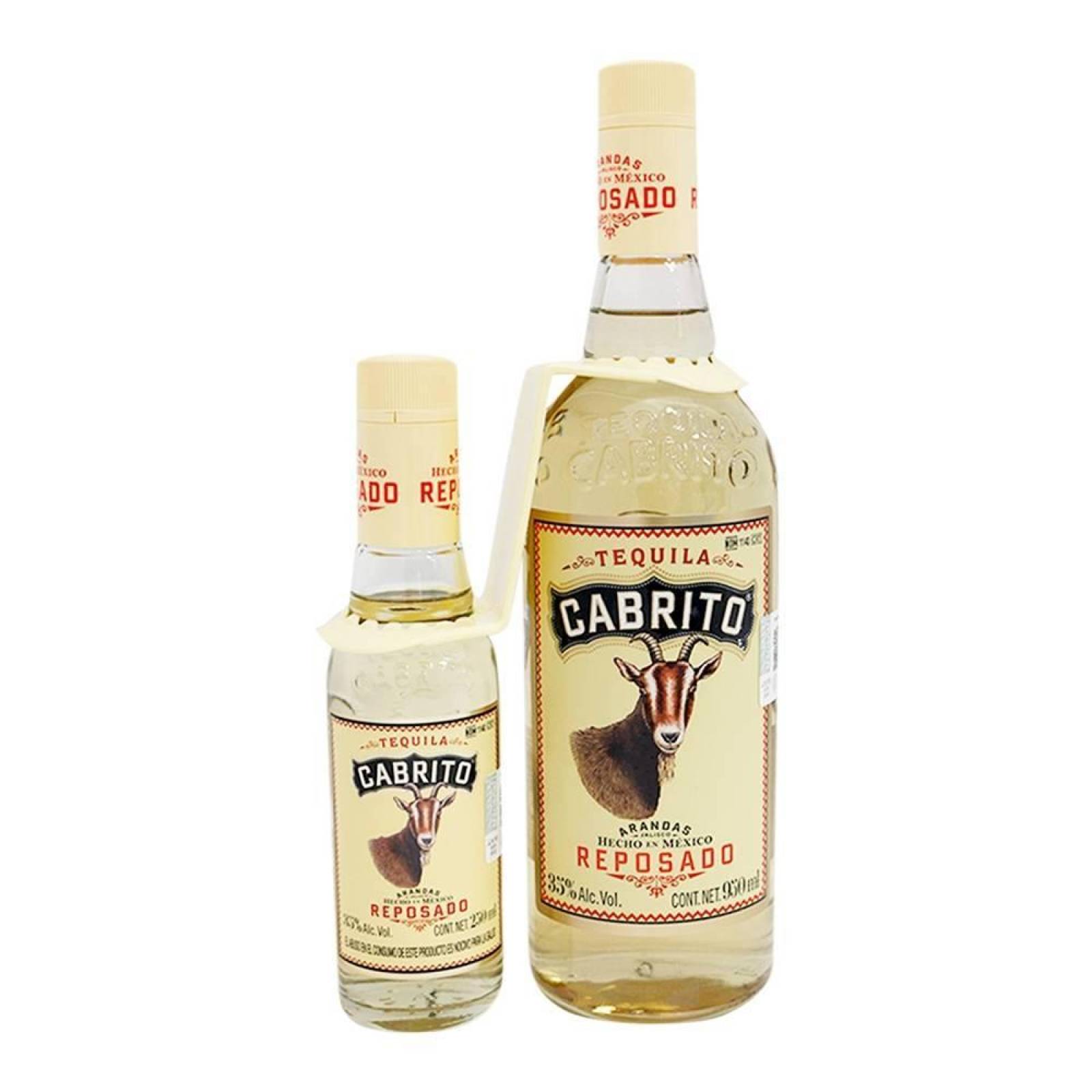 Pack de 12 Tequila Cabrito Reposado 250 ml + 750 ml 