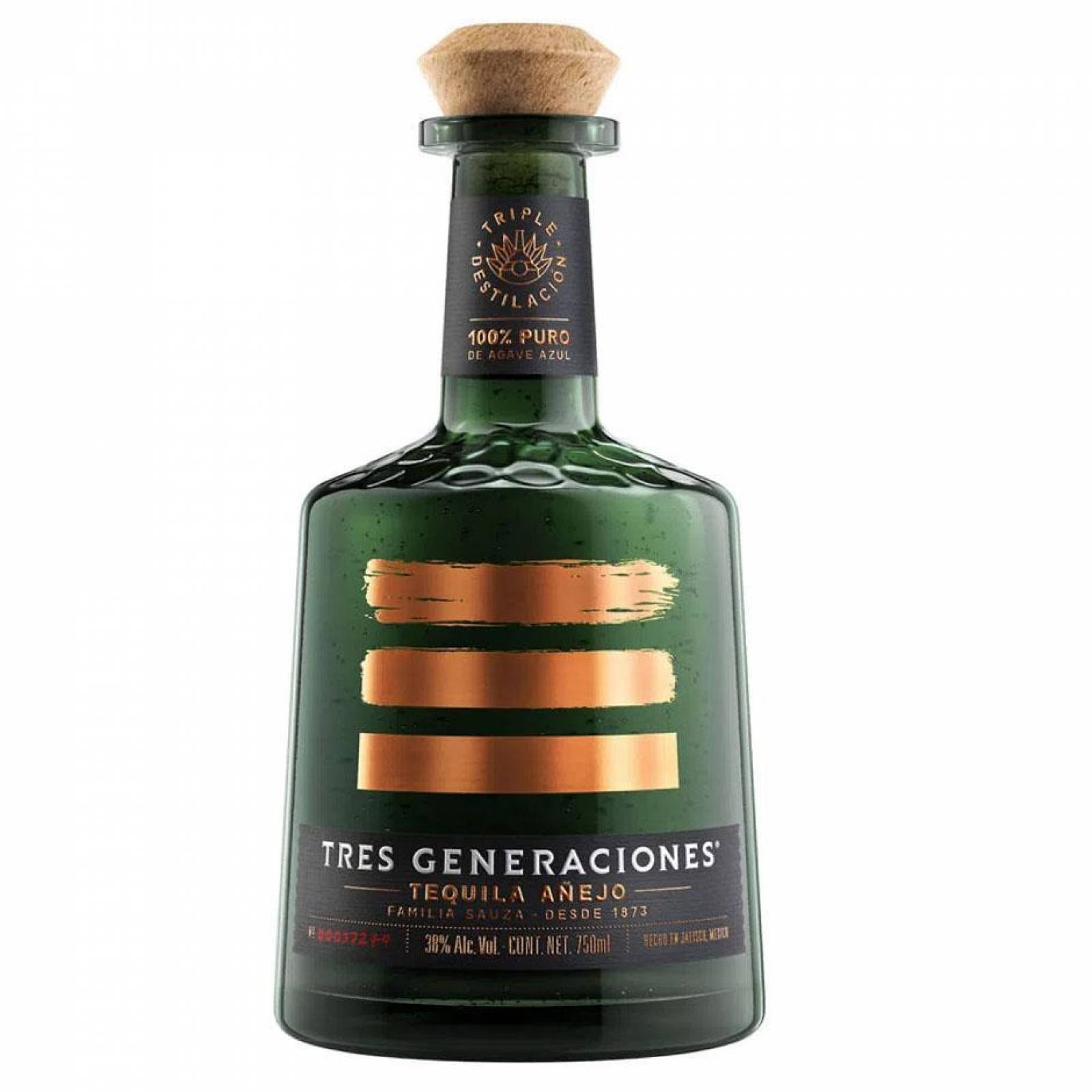 Pack de 12 Tequila Sauza 3 Generaciones Añejo 750 ml 