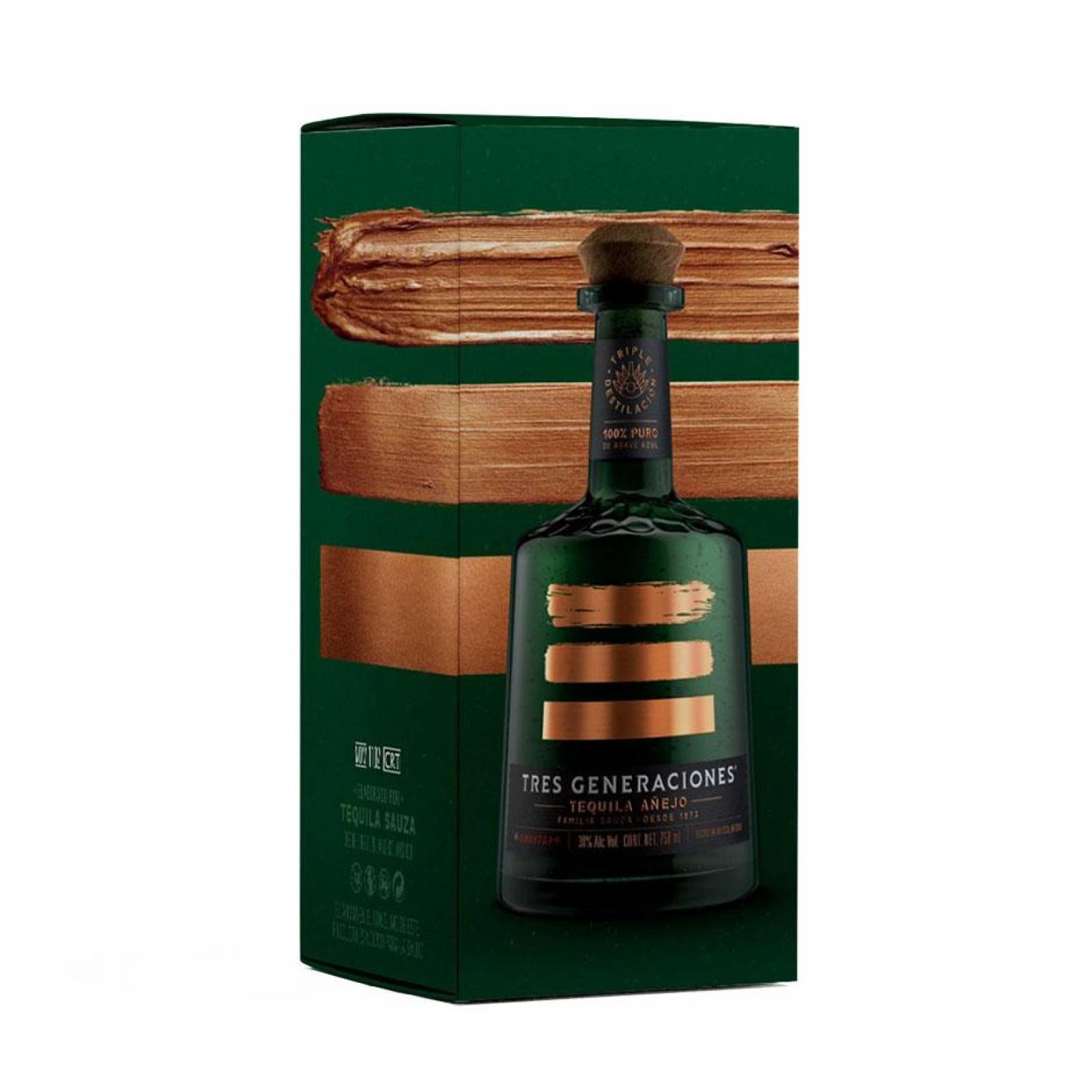 Pack de 12 Tequila Sauza 3 Generaciones Añejo 750 ml 