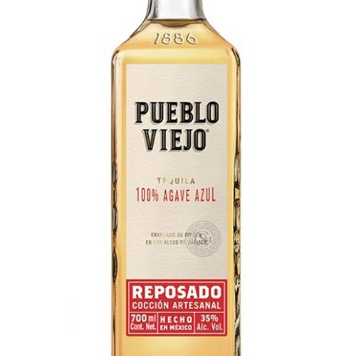 Pack de 2 Tequila Pueblo Viejo Reposado 1 L 