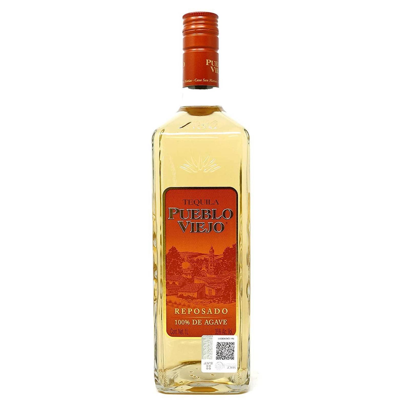 Pack de 2 Tequila Pueblo Viejo Reposado 700 ml 