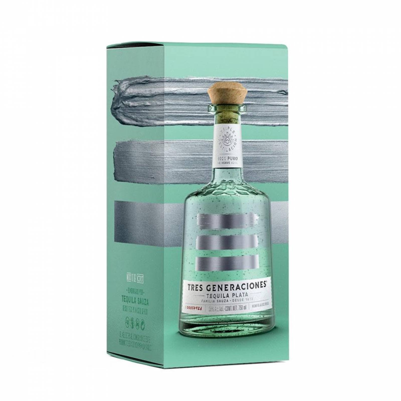 Pack de 2 Tequila Sauza 3 Generaciones Plata 750 ml 