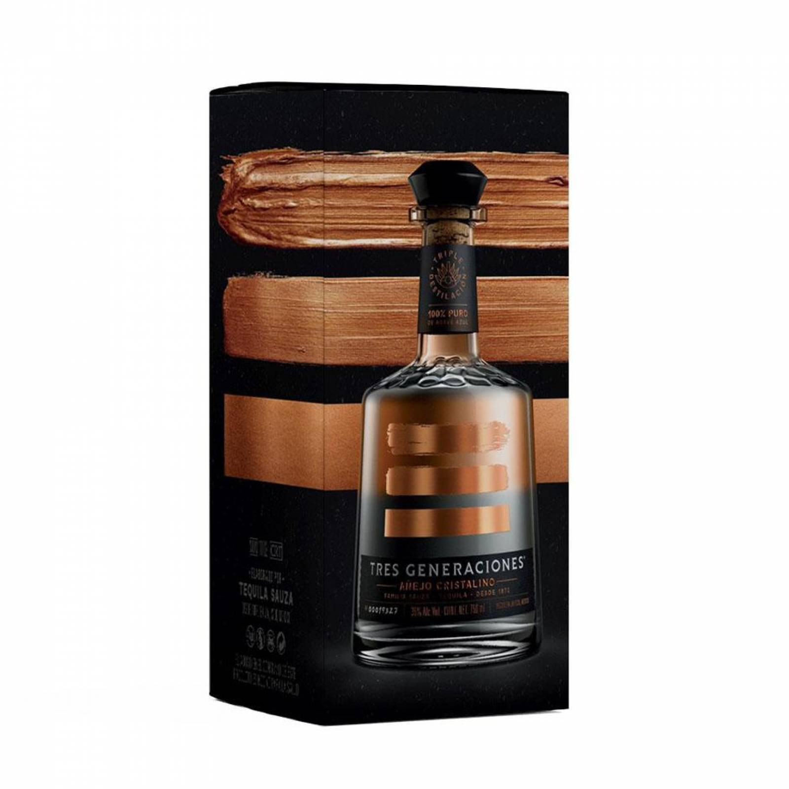 Pack de 2 Tequila Sauza 3 Generaciones Cristalino 750 ml 