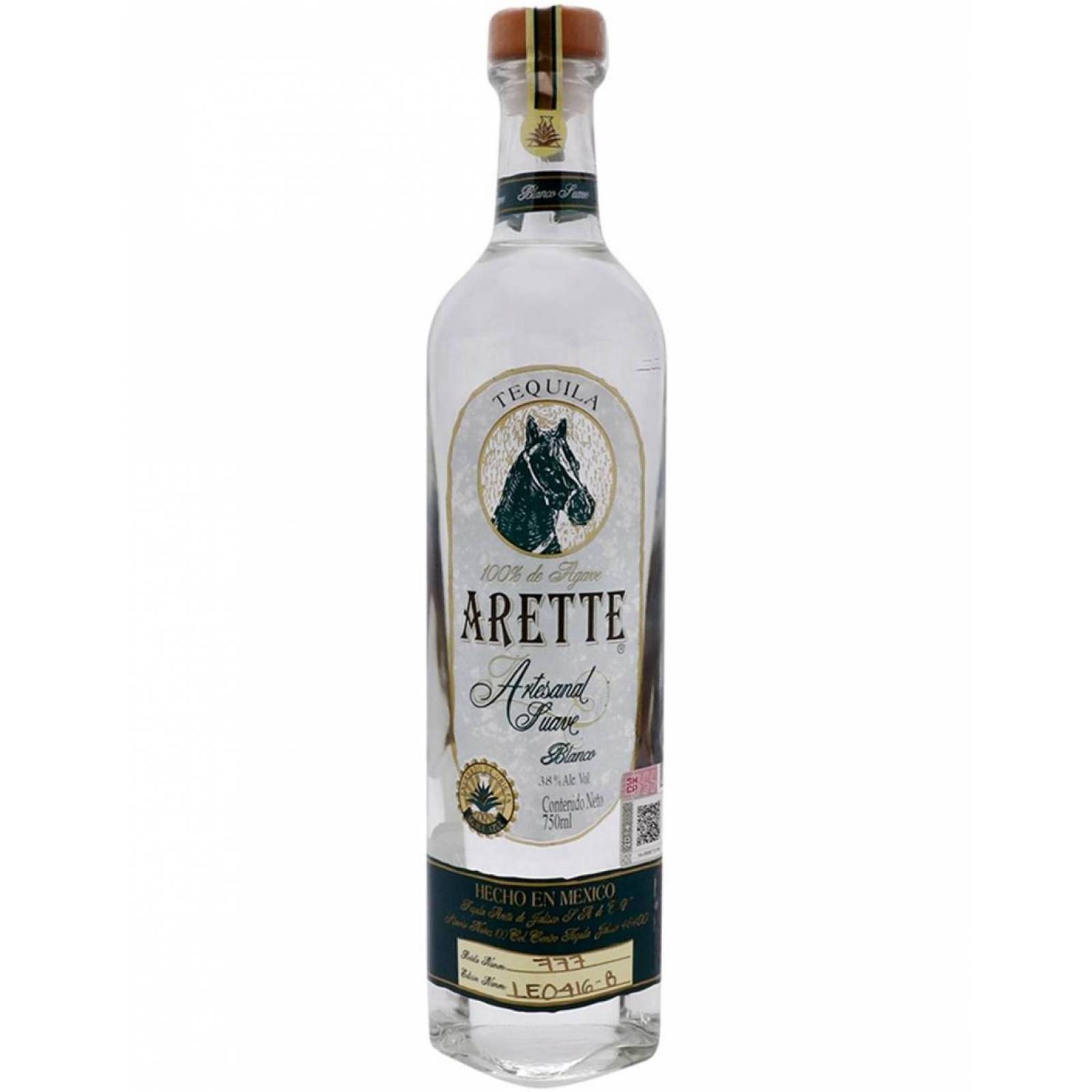 Pack de 6 Tequila Arette Artesanal Suave Blanco 750 ml 