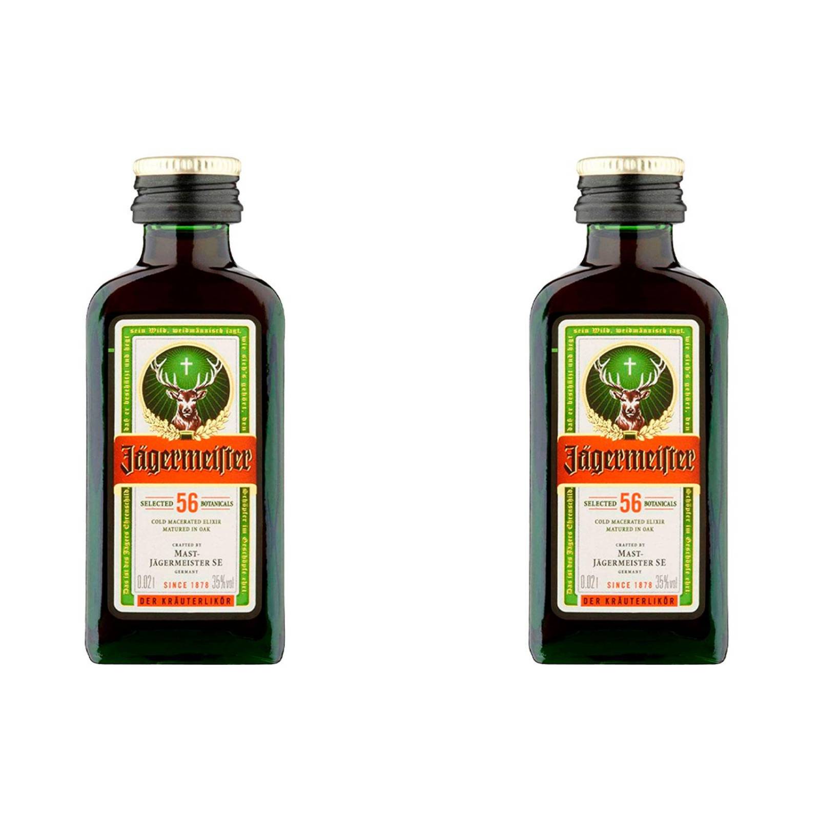 Pack de 2 Licor Jagermeister Mini 20 ml 