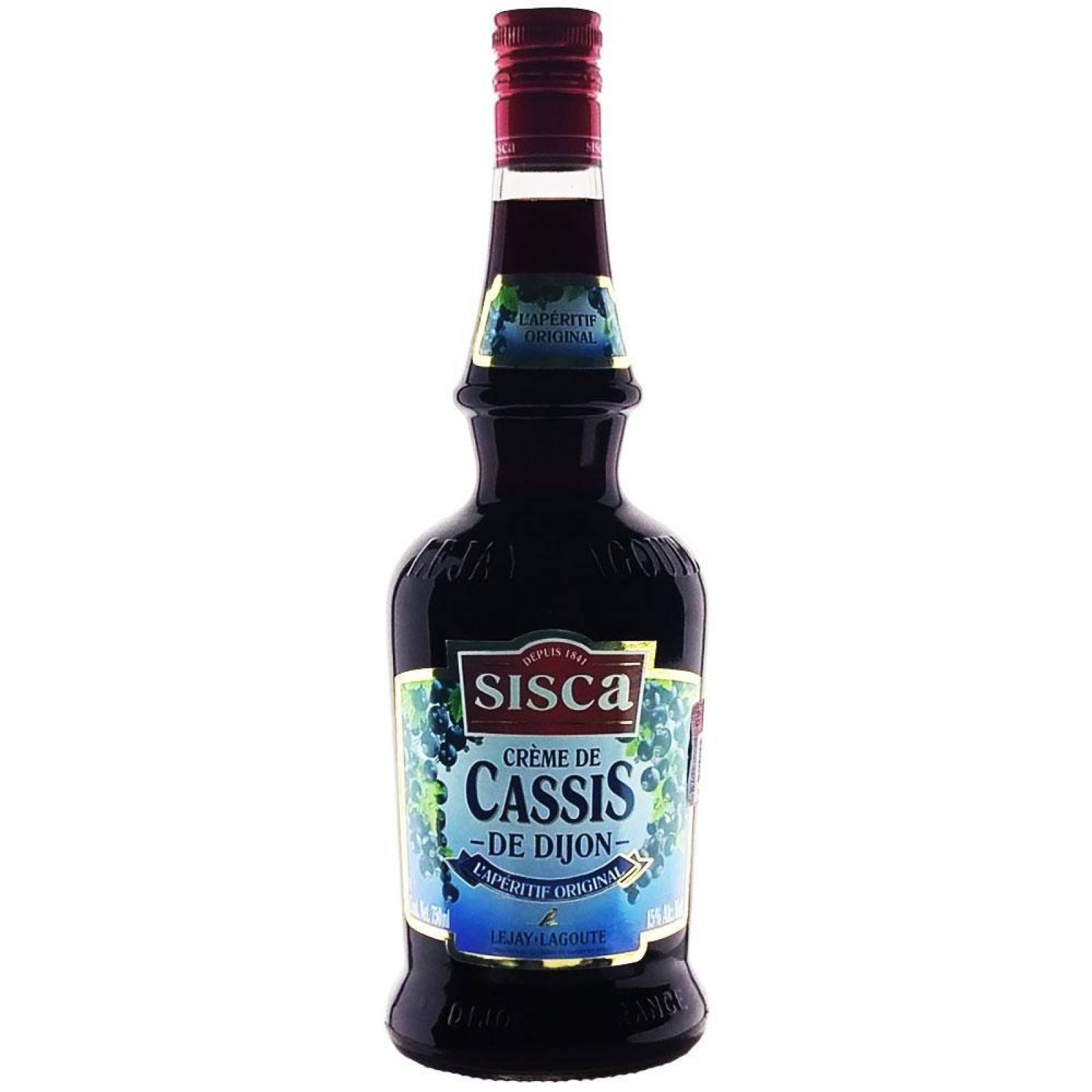 Pack de 4 Licor Sisca Cassis de Dijon 750 ml 