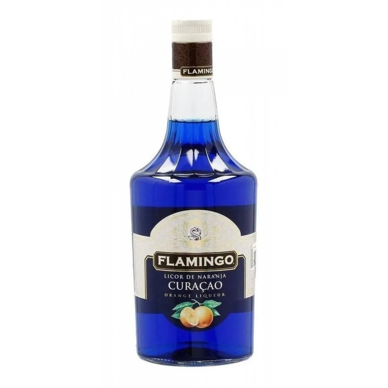 Pack de 4 Licor Flamingo Blue Curacao 1 L
