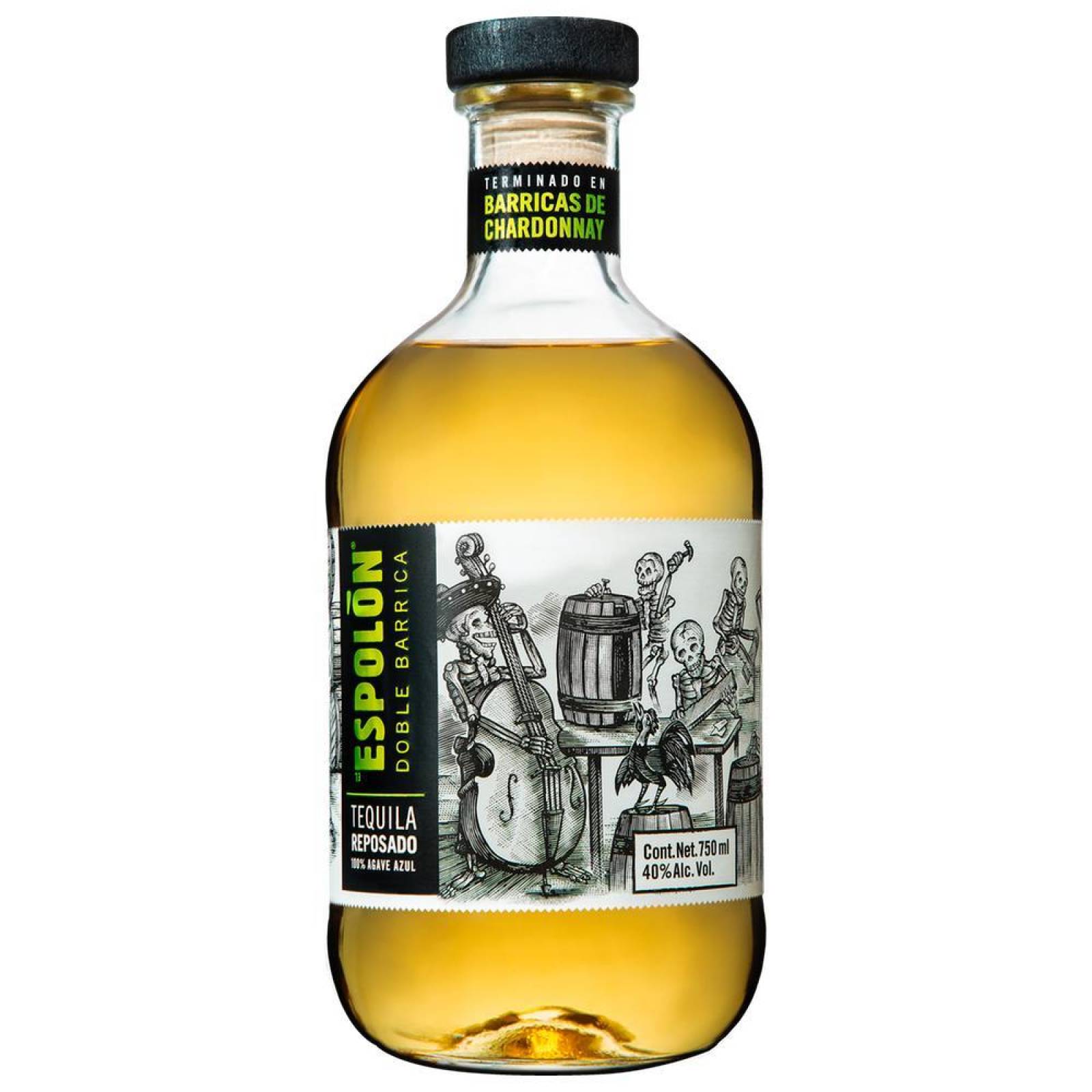 Pack de 6 Tequila Espolon Reposado Barrica Chardonnay 750 ml 