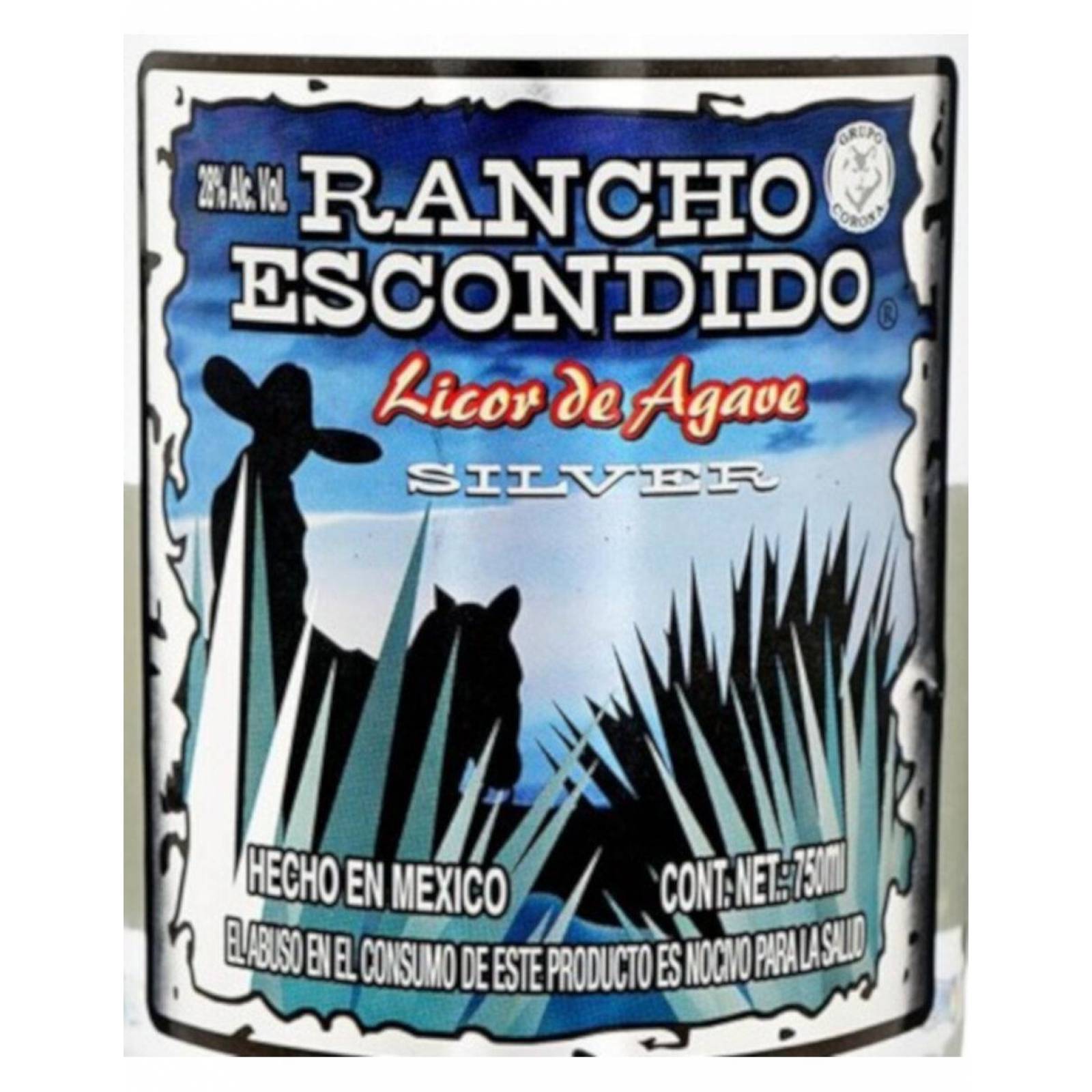 Licor de Agave Rancho Escondido Silver 750 ml 