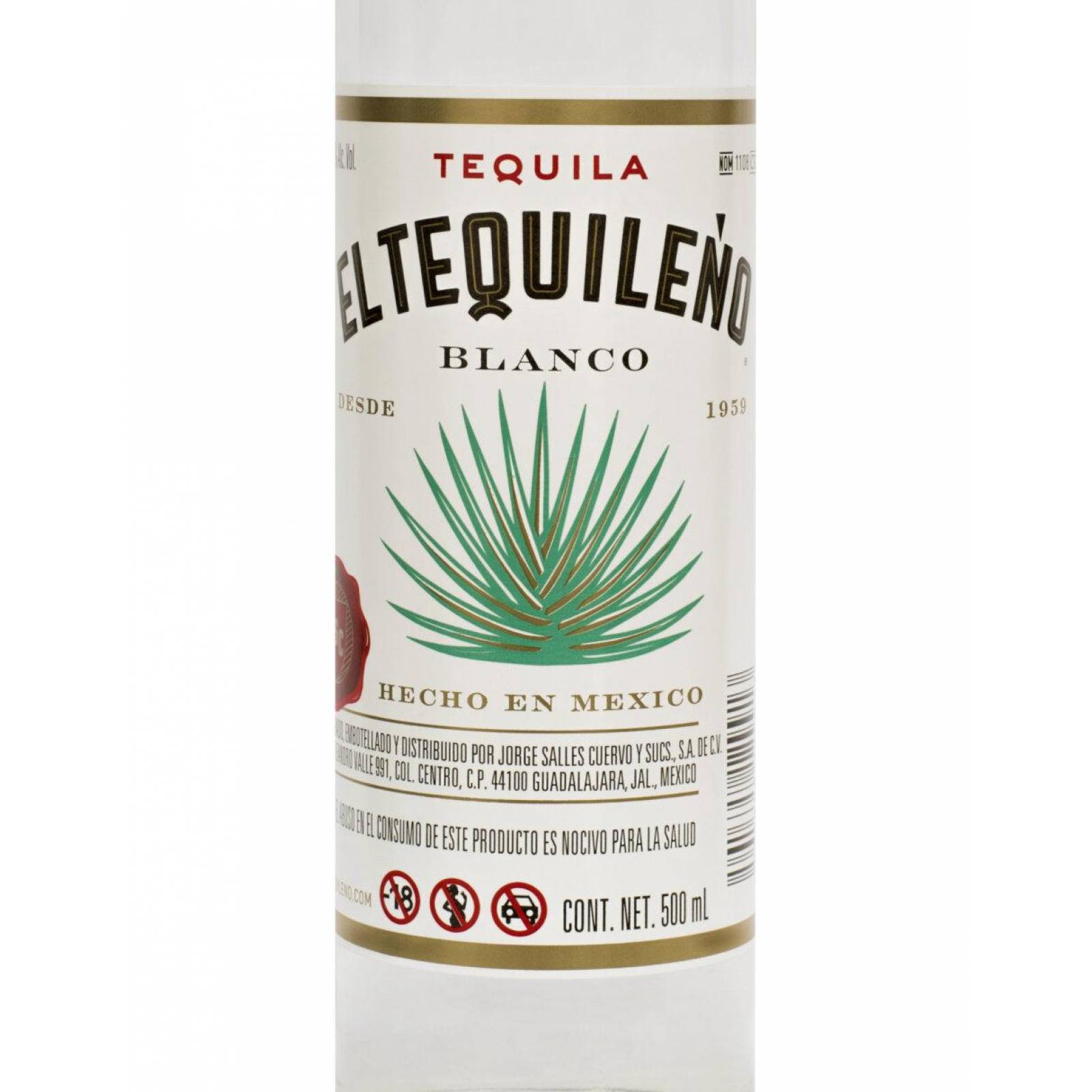 Pack de 2 Tequila Tequileño Blanco 500 ml 