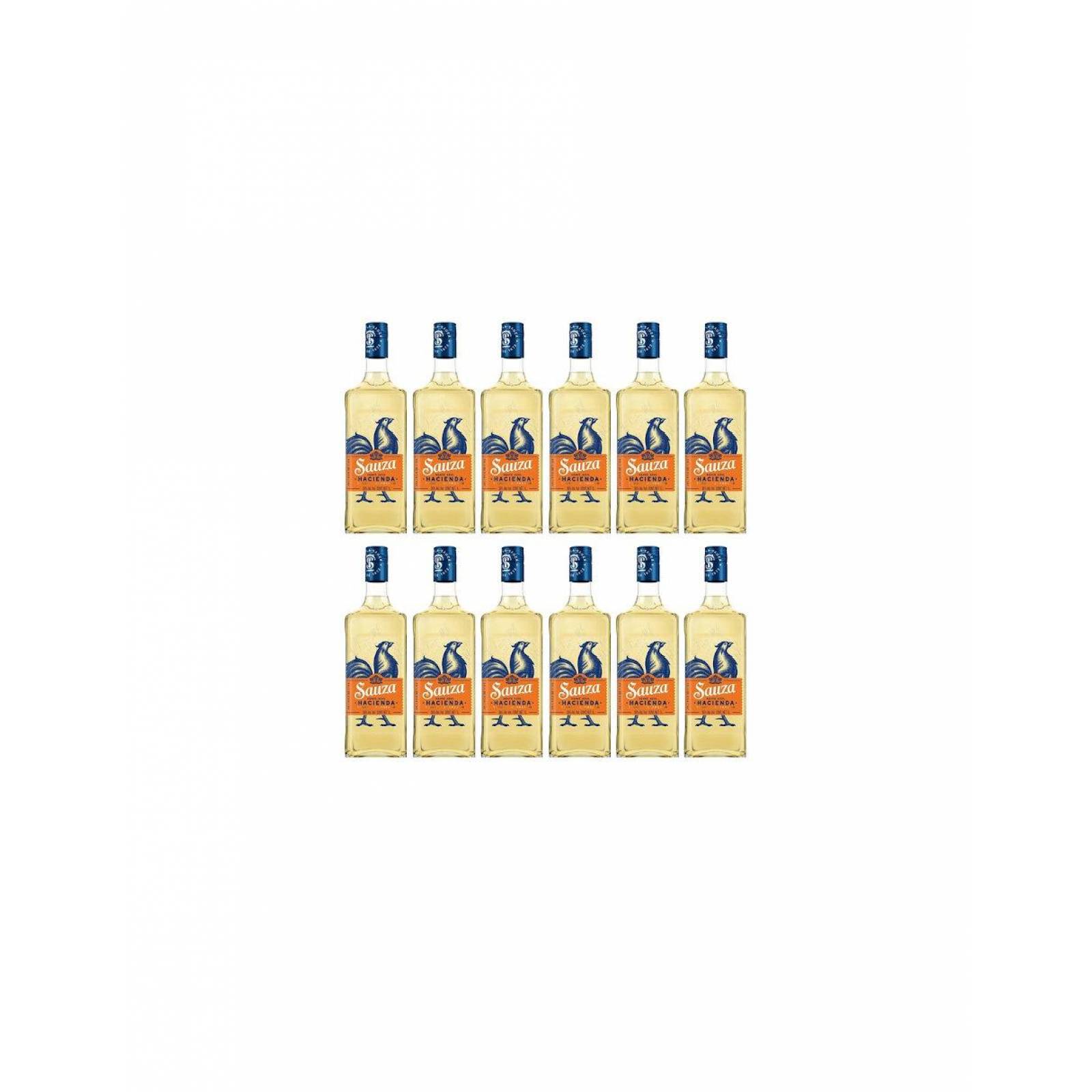 Caja de 12 Tequila Sauza Hacienda Reposado 1 L 