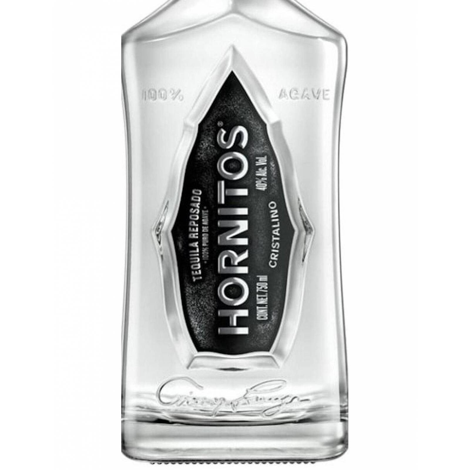 Caja de 12 Tequila Sauza Hornitos Cristalino Reposado 750 ml