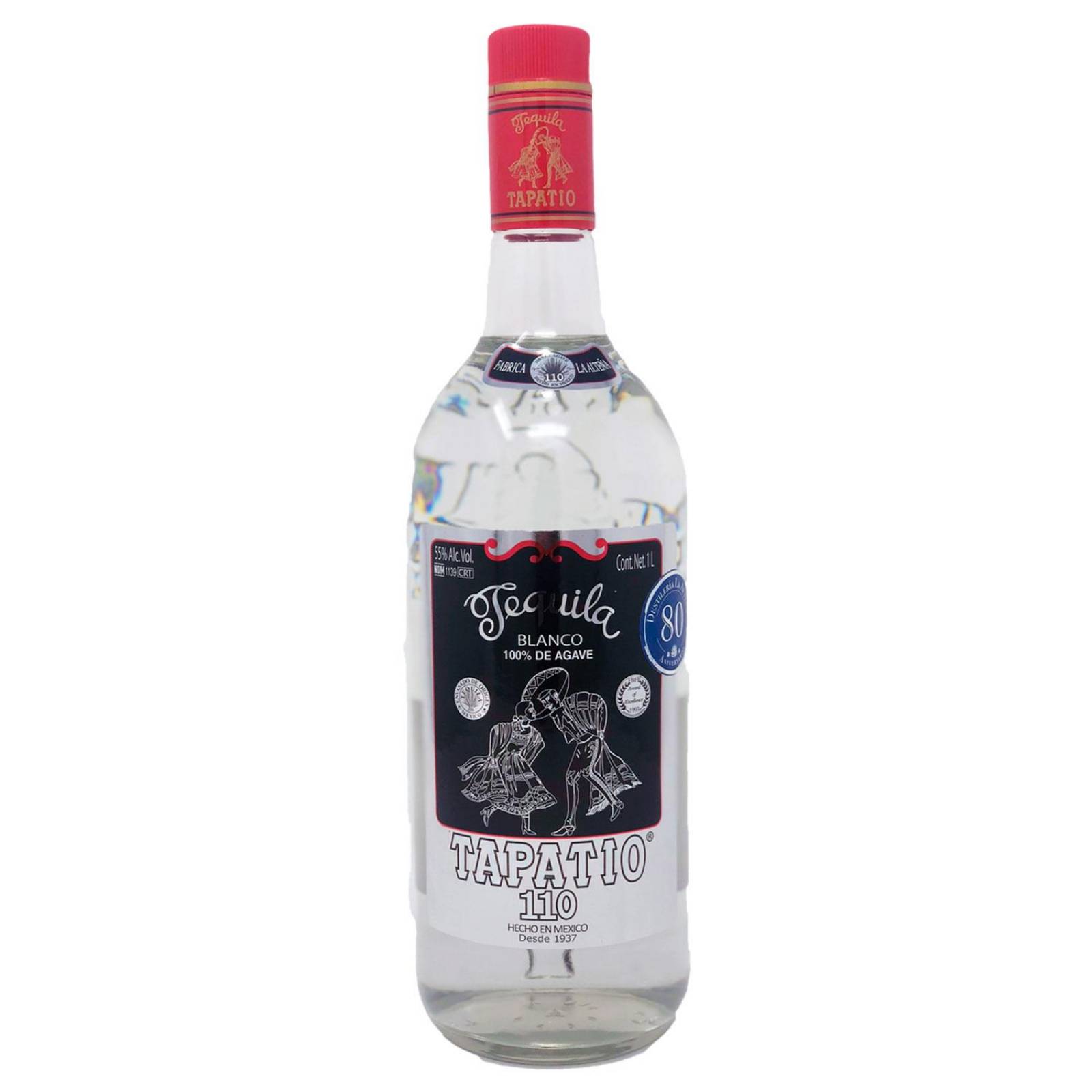 Caja de 12 Tequila Tapatio 110 Blanco 1 L 