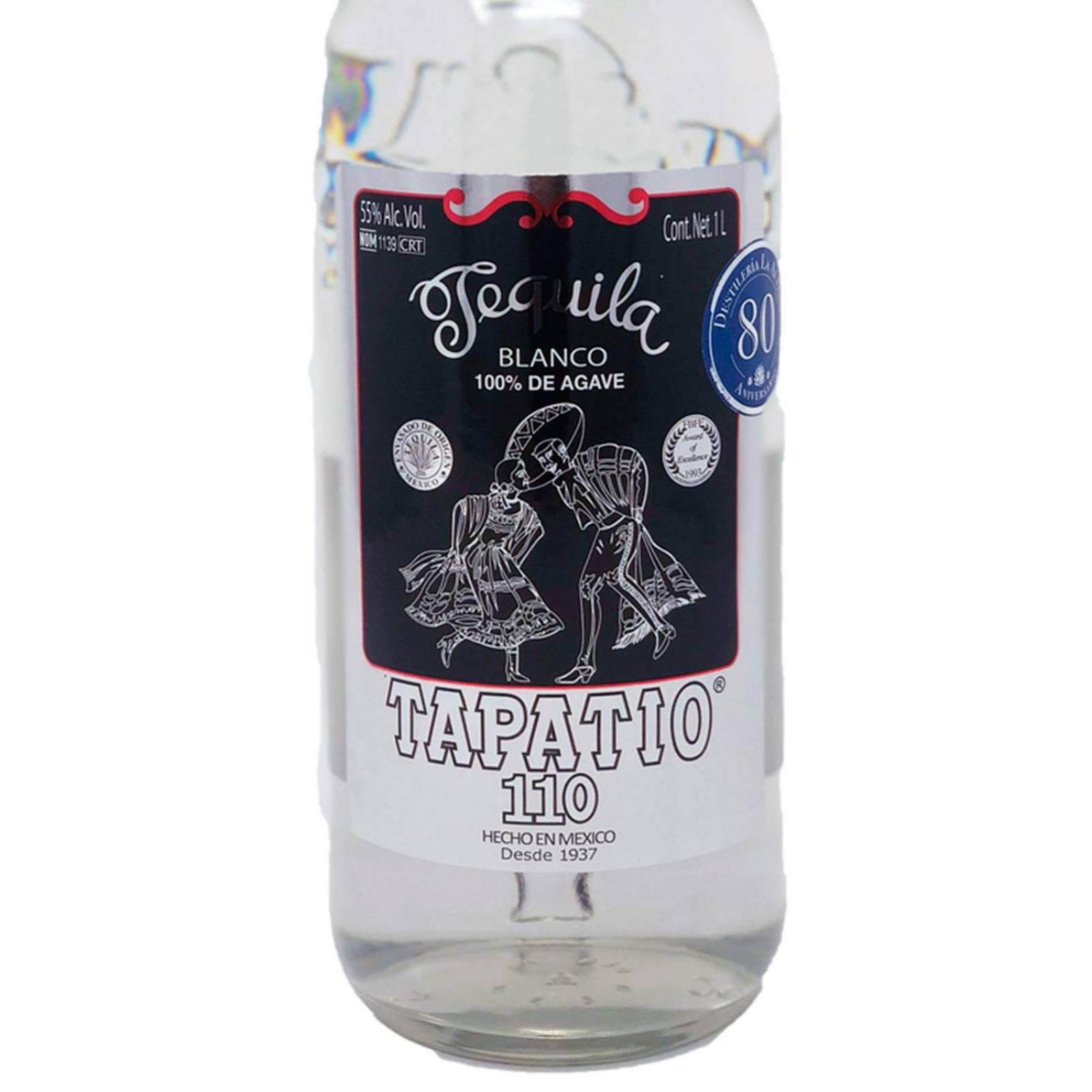 Caja de 12 Tequila Tapatio 110 Blanco 1 L 