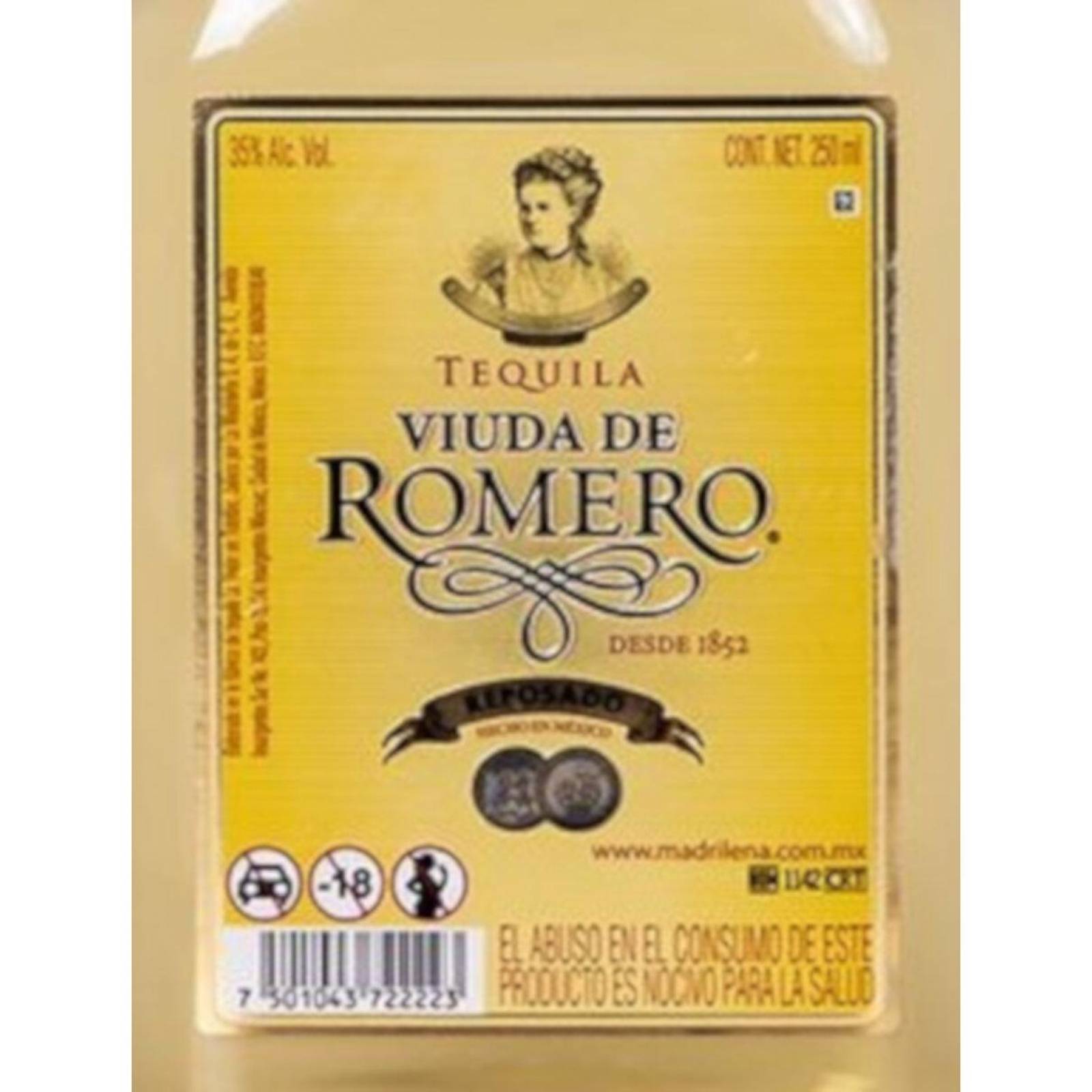 Tequila Viuda De Romero Reposado 250 ml 