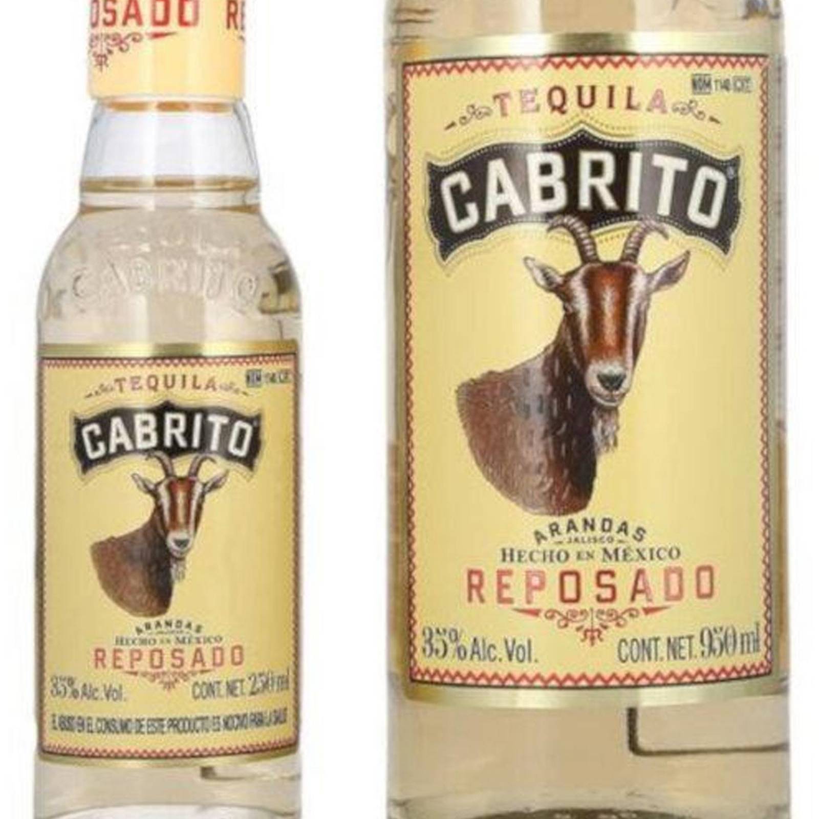 Tequila Cabrito Reposado de 950 ml + mini 250 ml