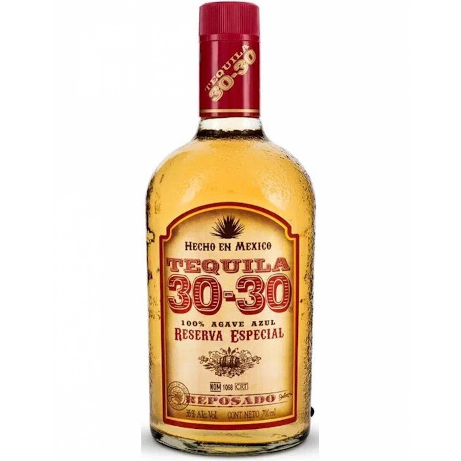 Pack de 4 Tequila 30-30 Reposado 700 ml 