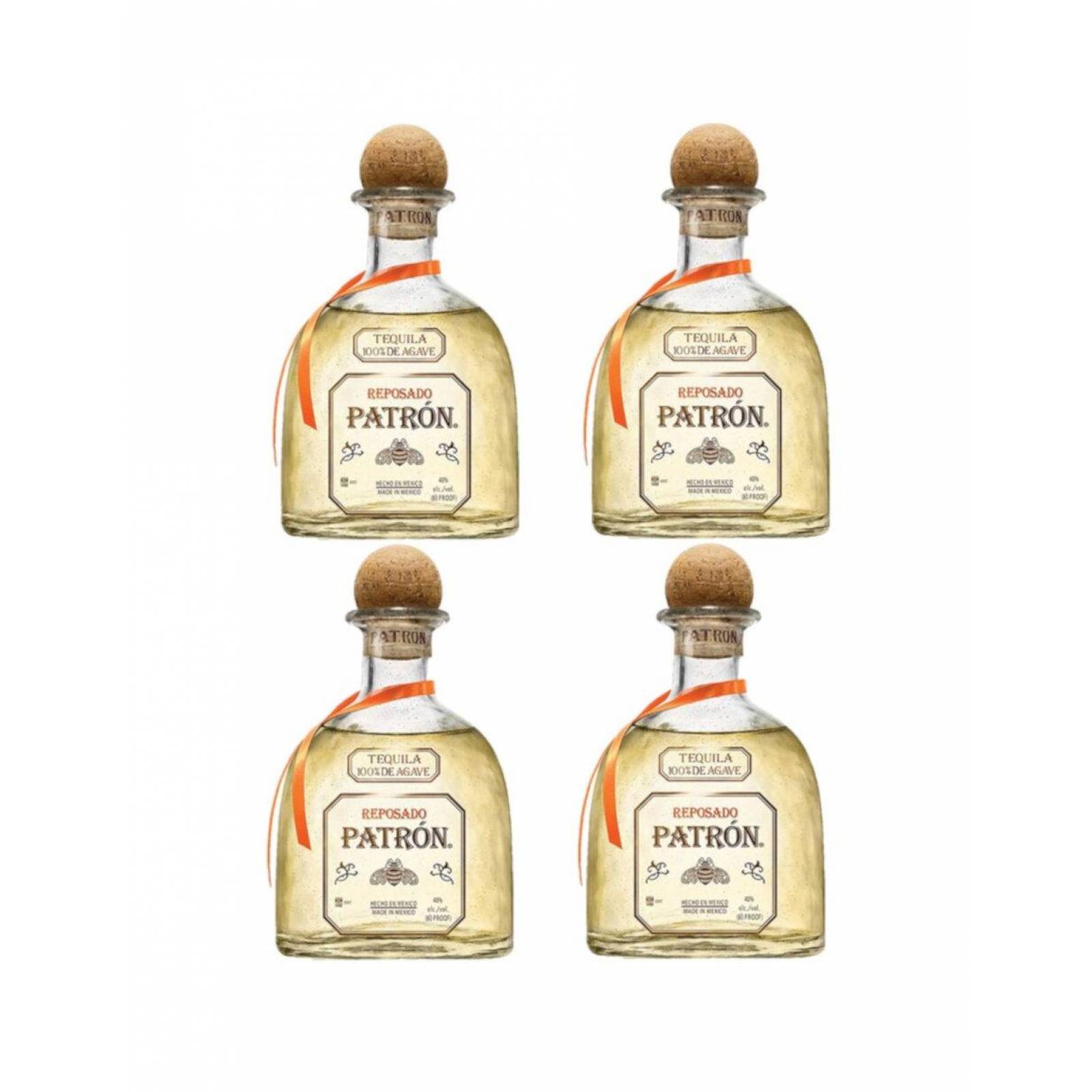 Pack de 4 Tequila Patrón Reposado 750 ml 