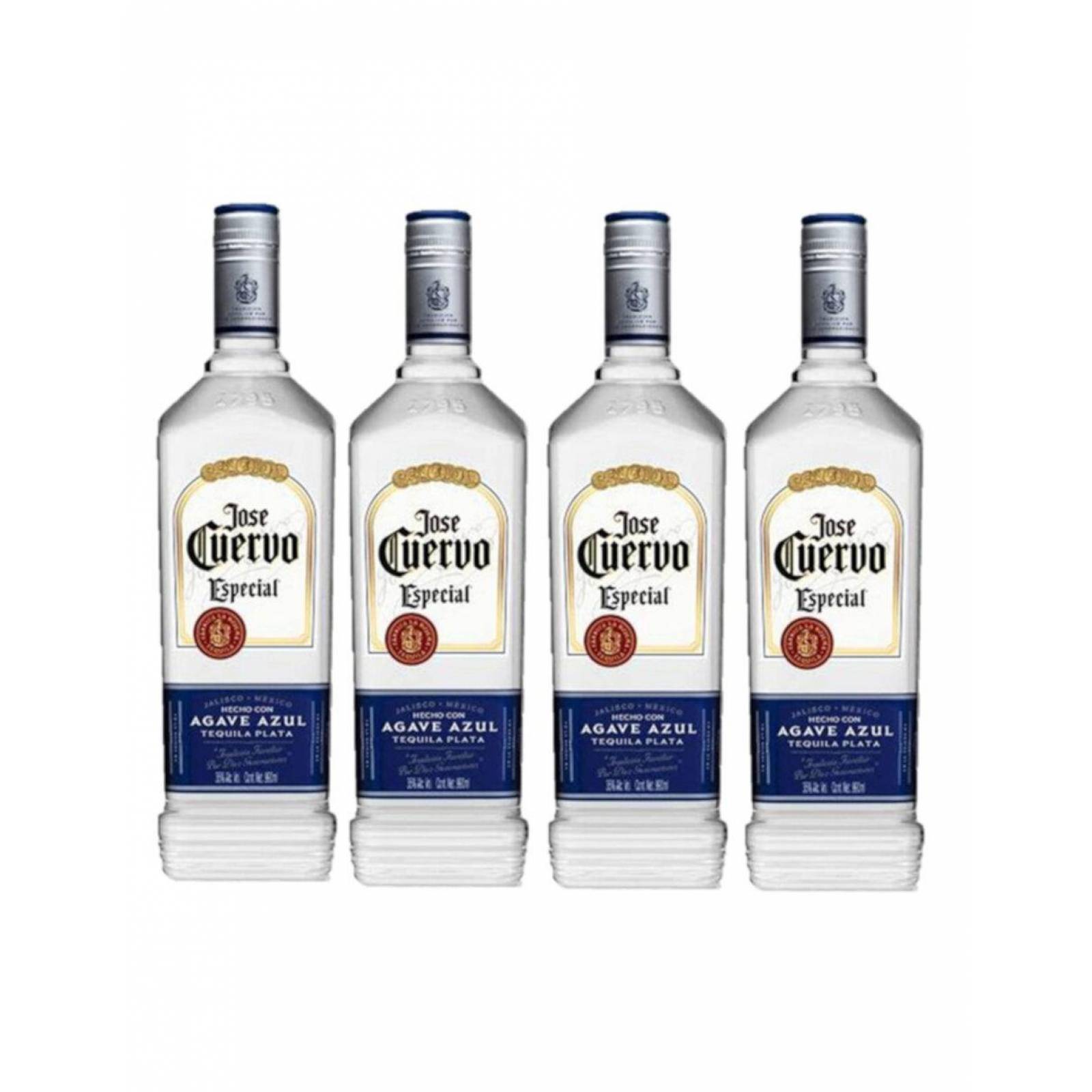 Pack de 4 Tequila Jose Cuervo Especial Plata 990 ml 