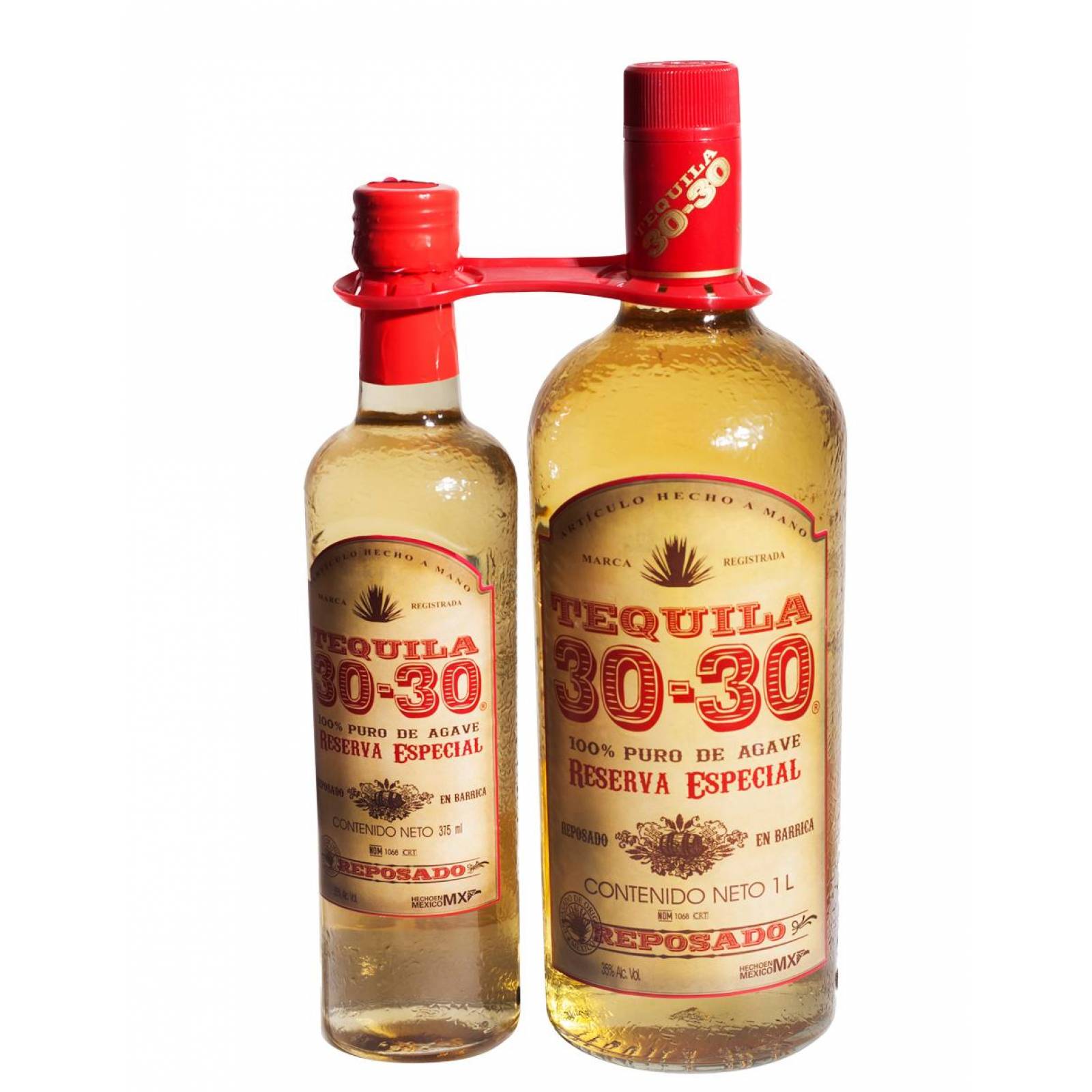 Tequila 30-30 Reposado 375 ml + 1 L 