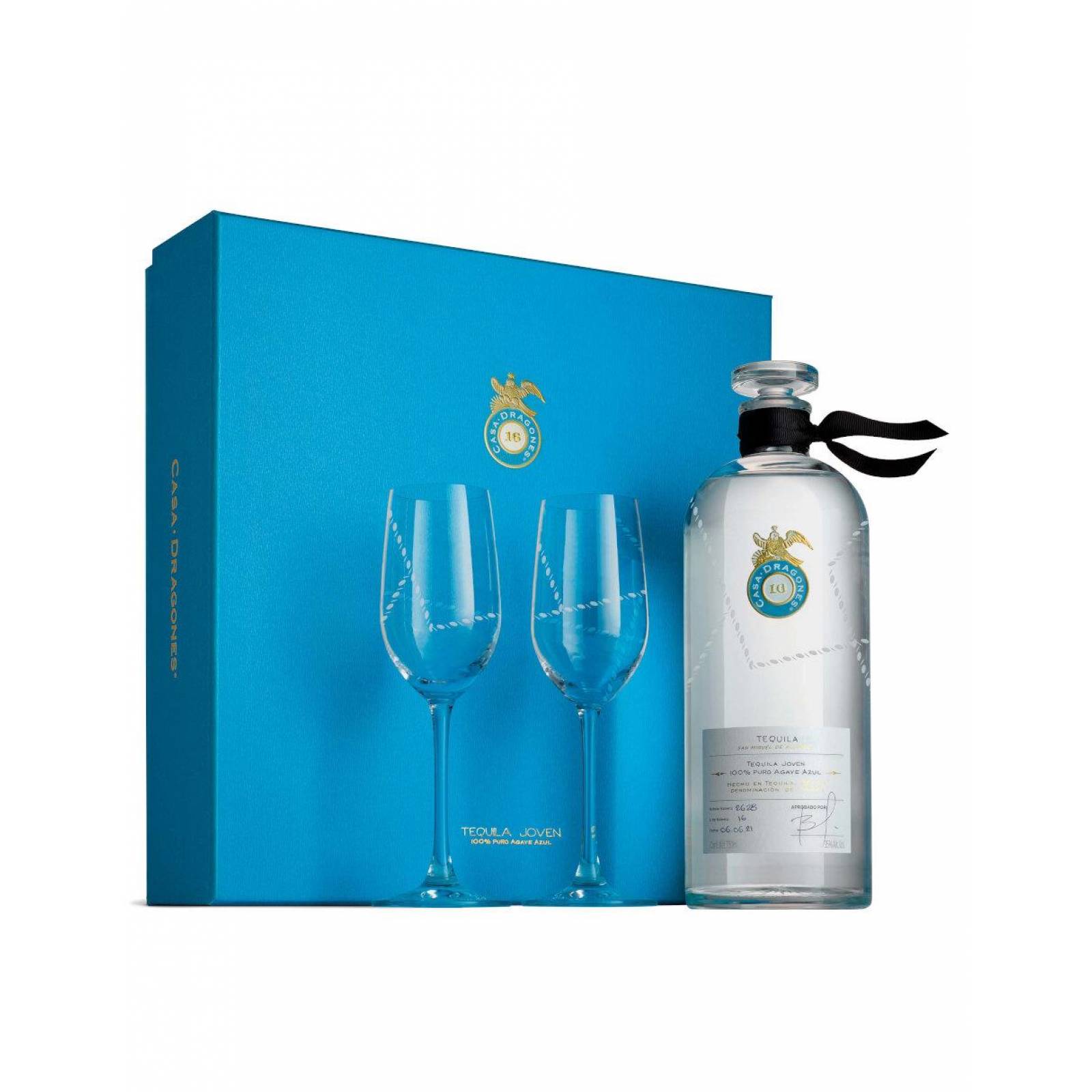 Tequila Casa Dragones Joven +2 Copas 750 ml 