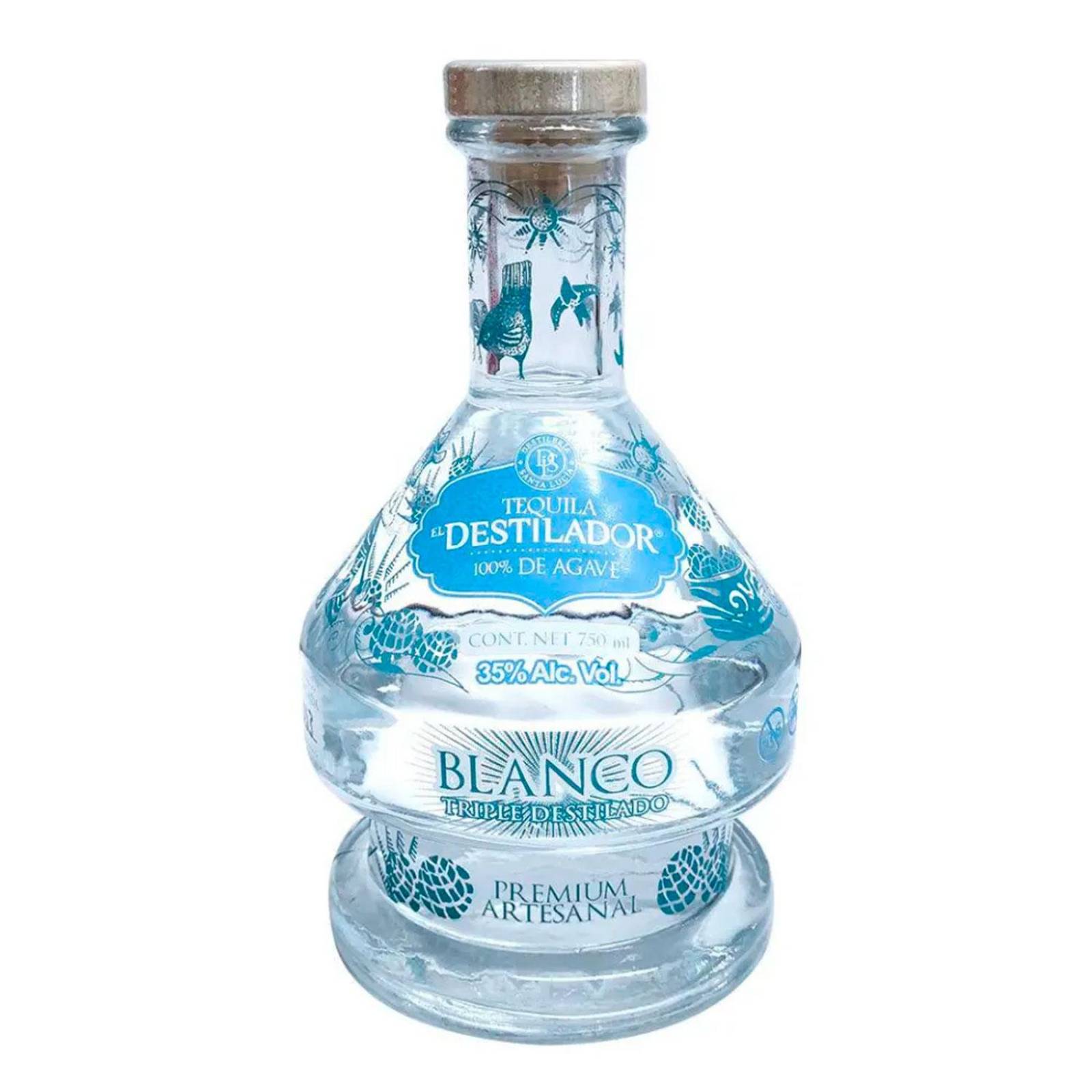 Tequila El Destilador Artesanal Blanco 750 ml 