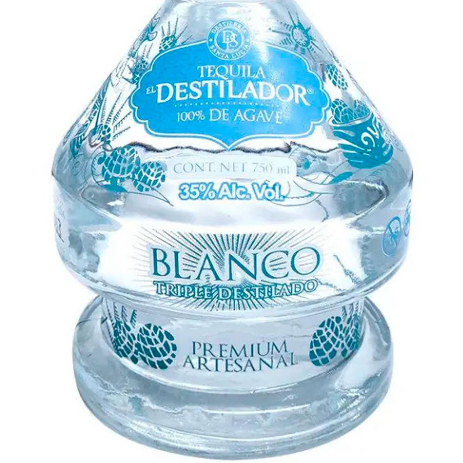 Tequila El Destilador Artesanal Blanco 750 ml 