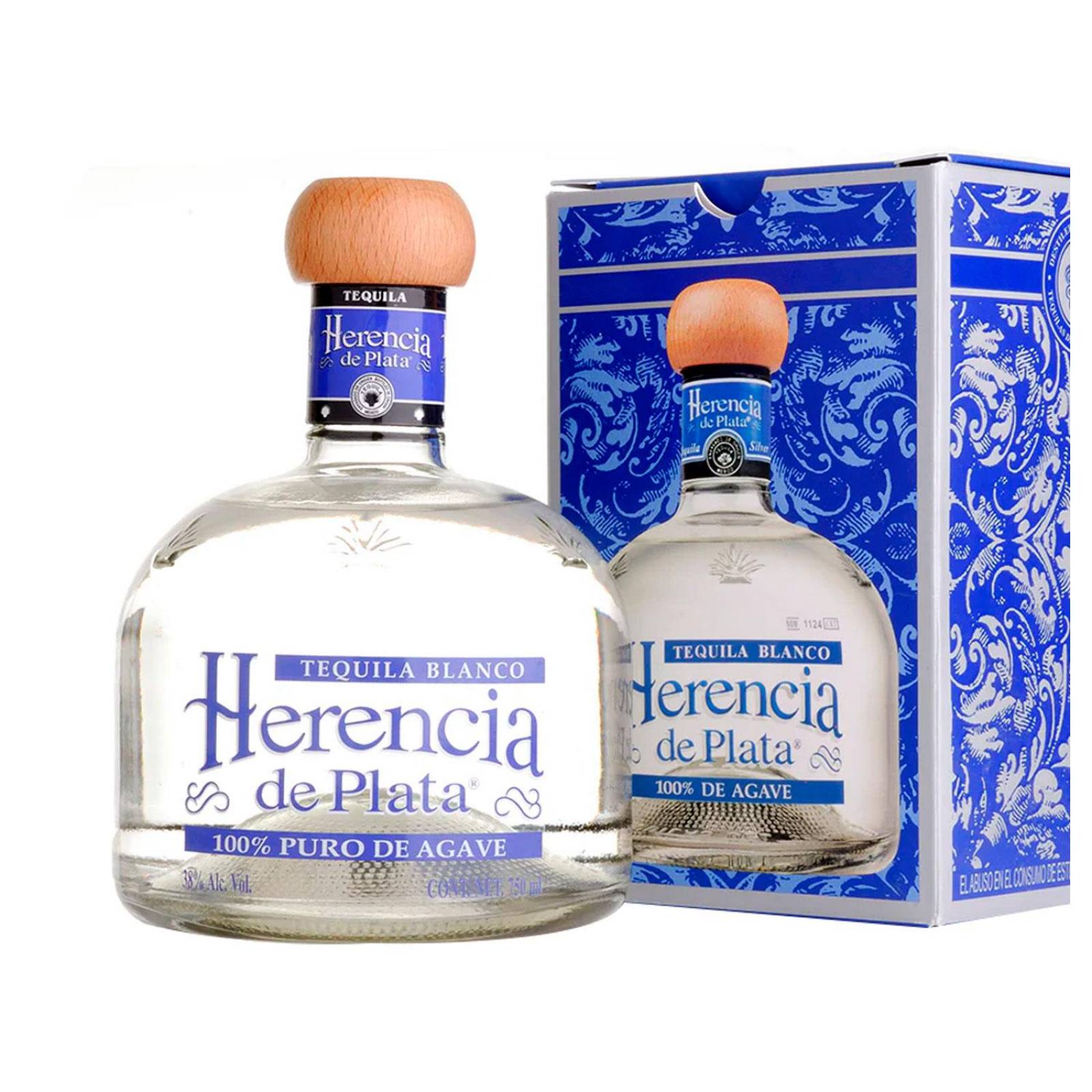 Tequila Herencia De Plata Blanco 750 ml 