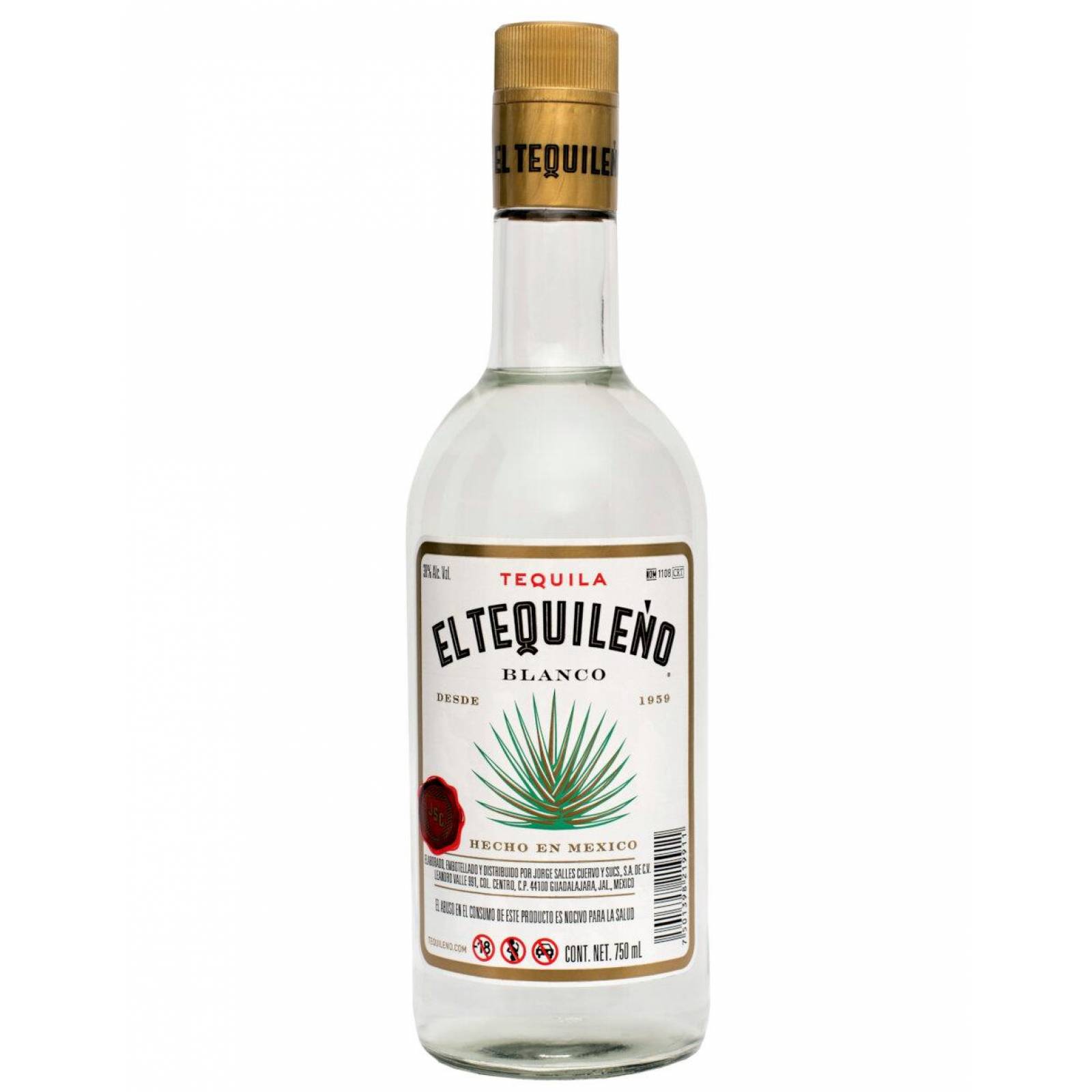 Tequila Tequileño Blanco 750 ml 