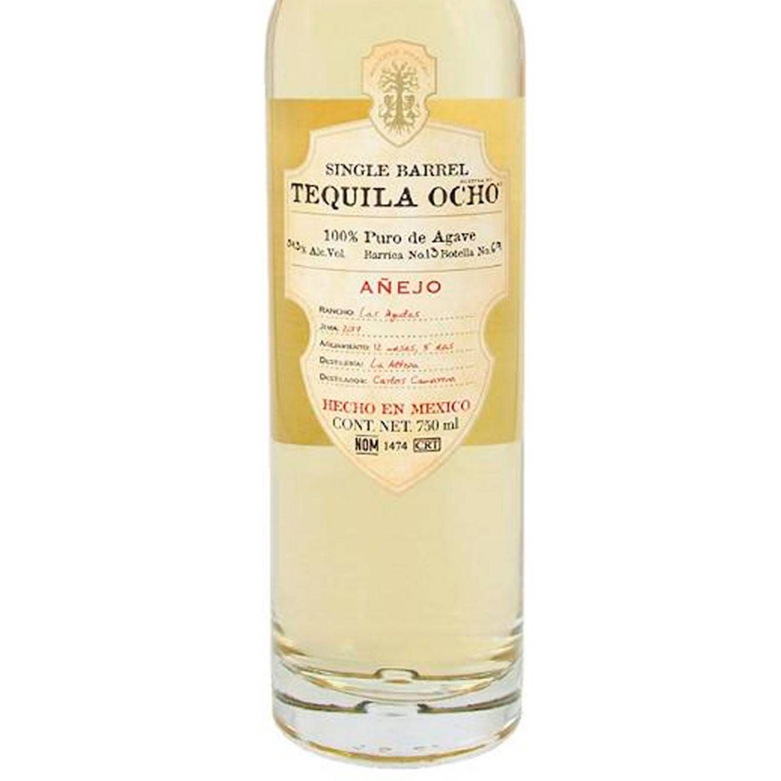 Tequila Ocho Añejo Single Barrel 750 ml 