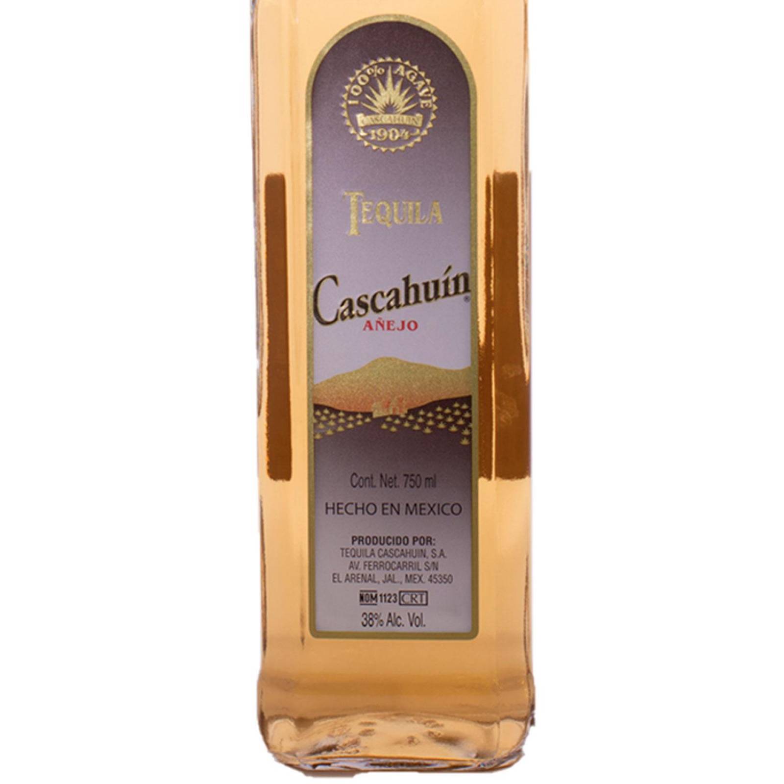Tequila Cascahuin Añejo 750 ml 