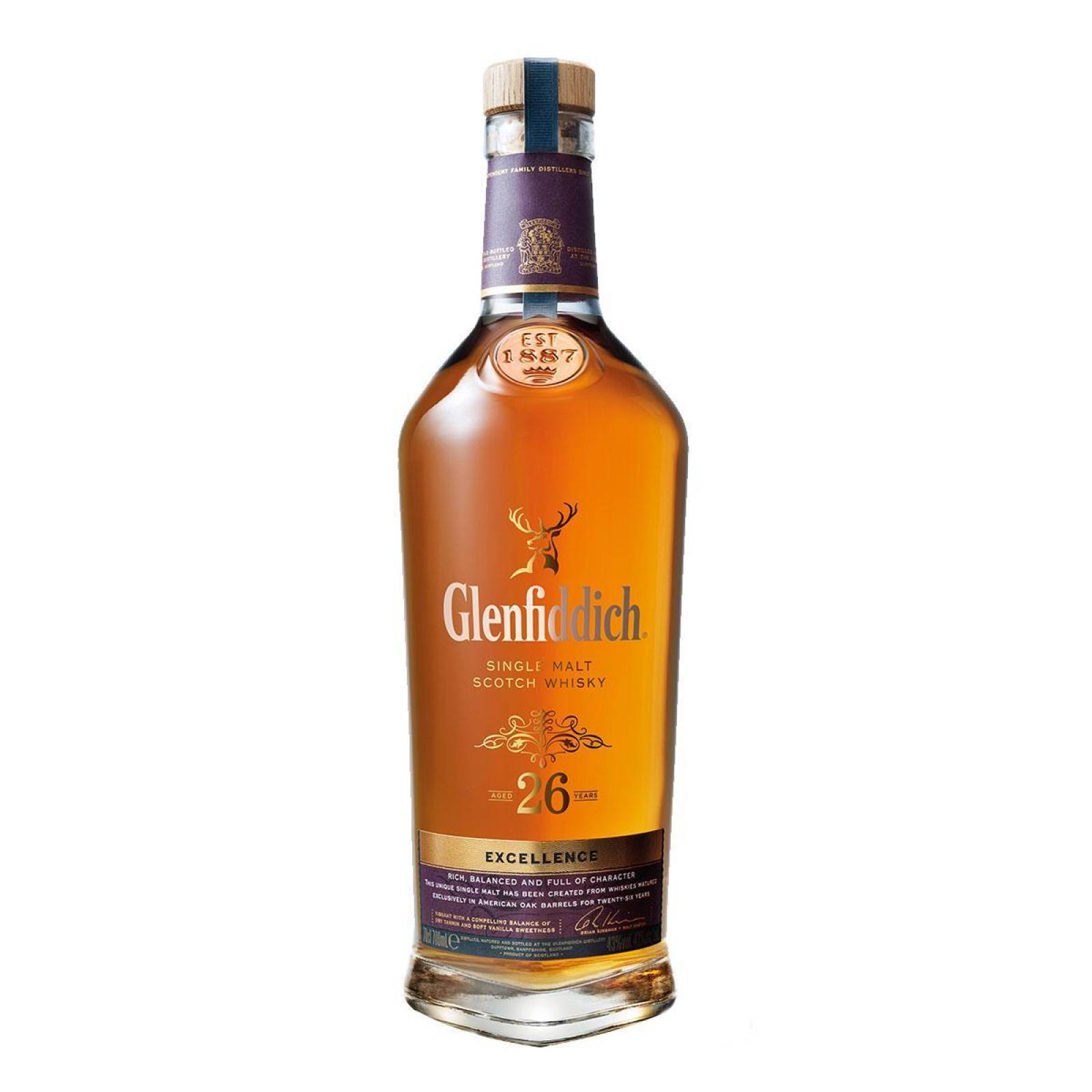 Whisky Glenfiddich Single Malt 26 Años 750 ml 