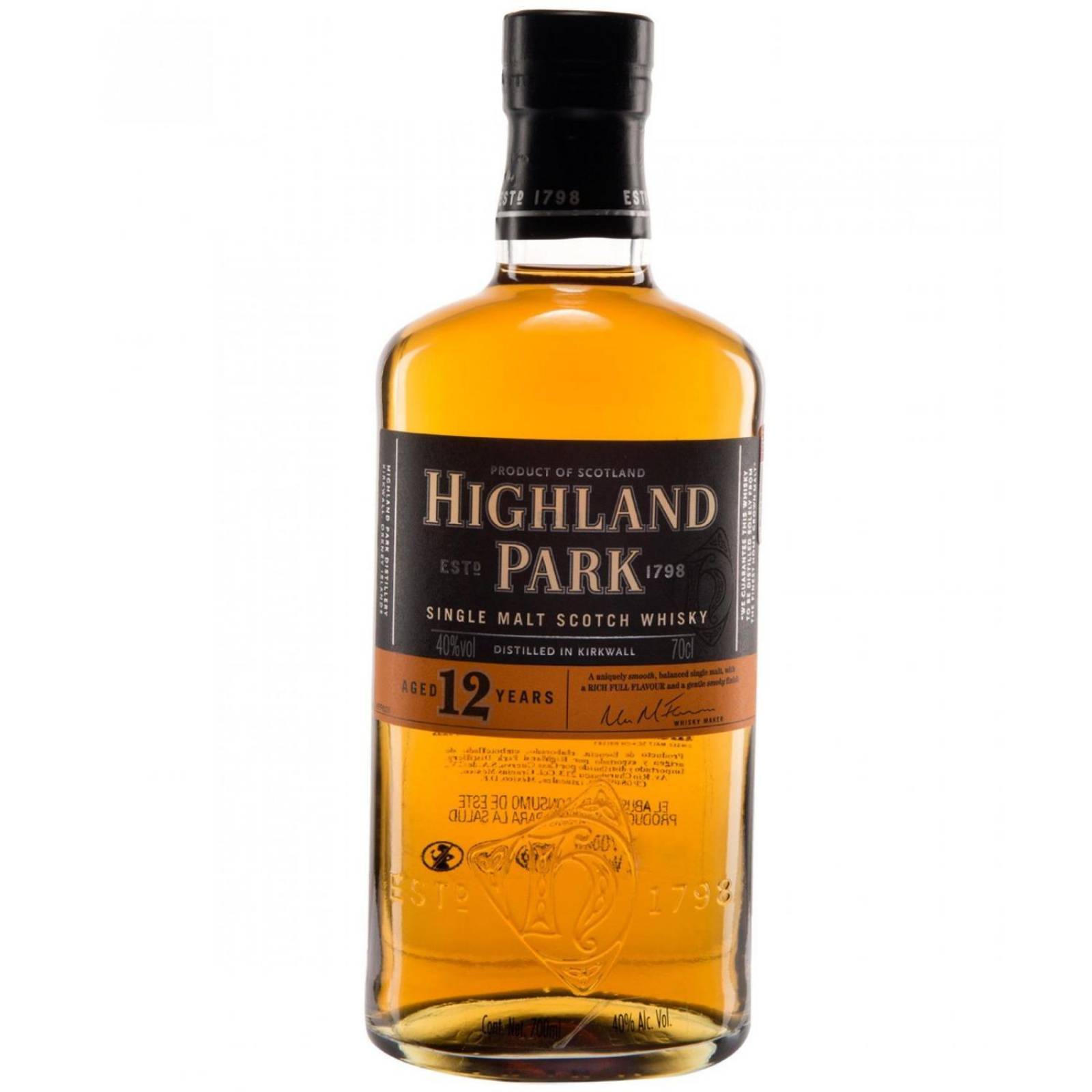 Whisky Highland Park Single Malt 12 Años 700 ml 